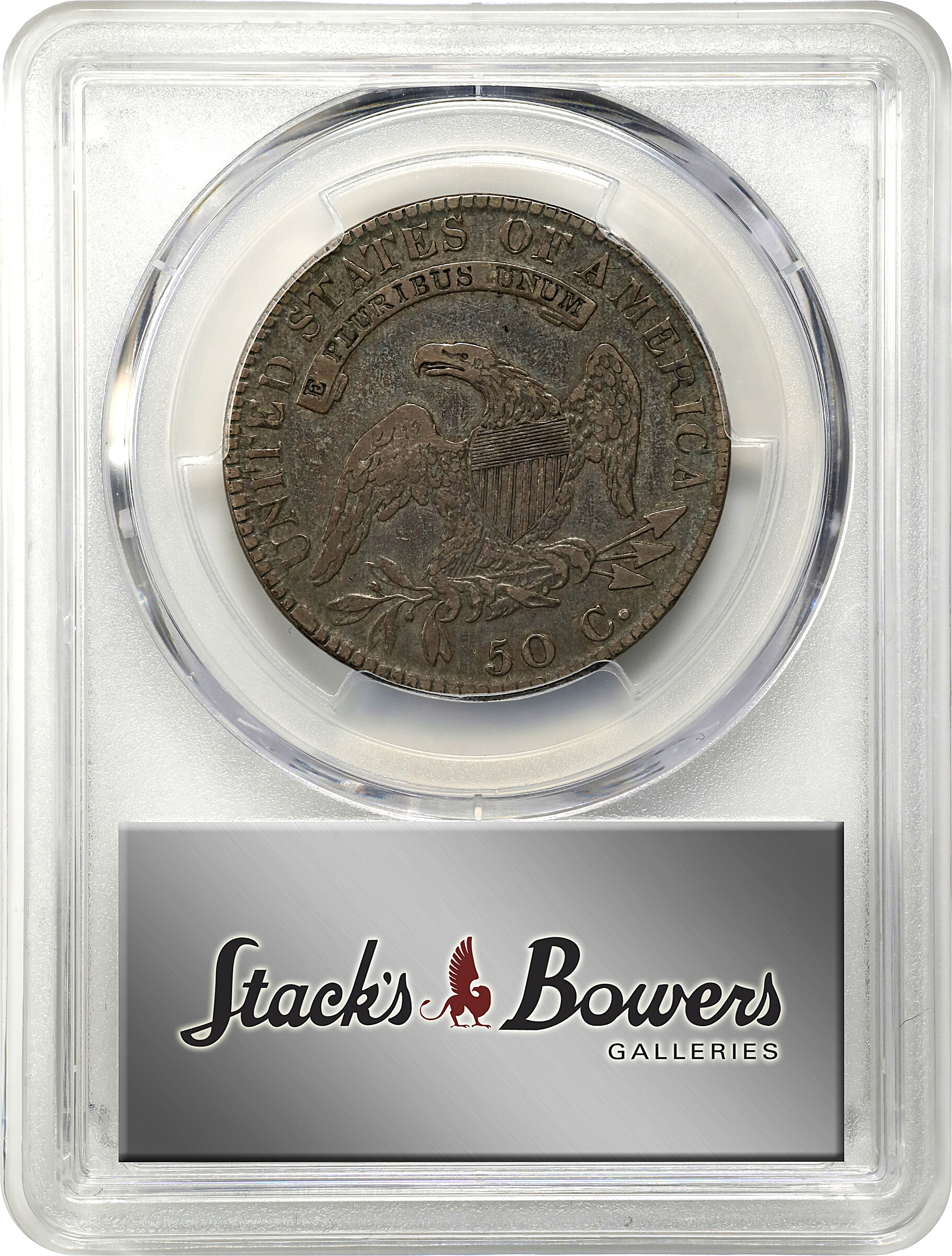 1820 50c No Serif on E's, O-107 VG10 CAC thumbnail 6