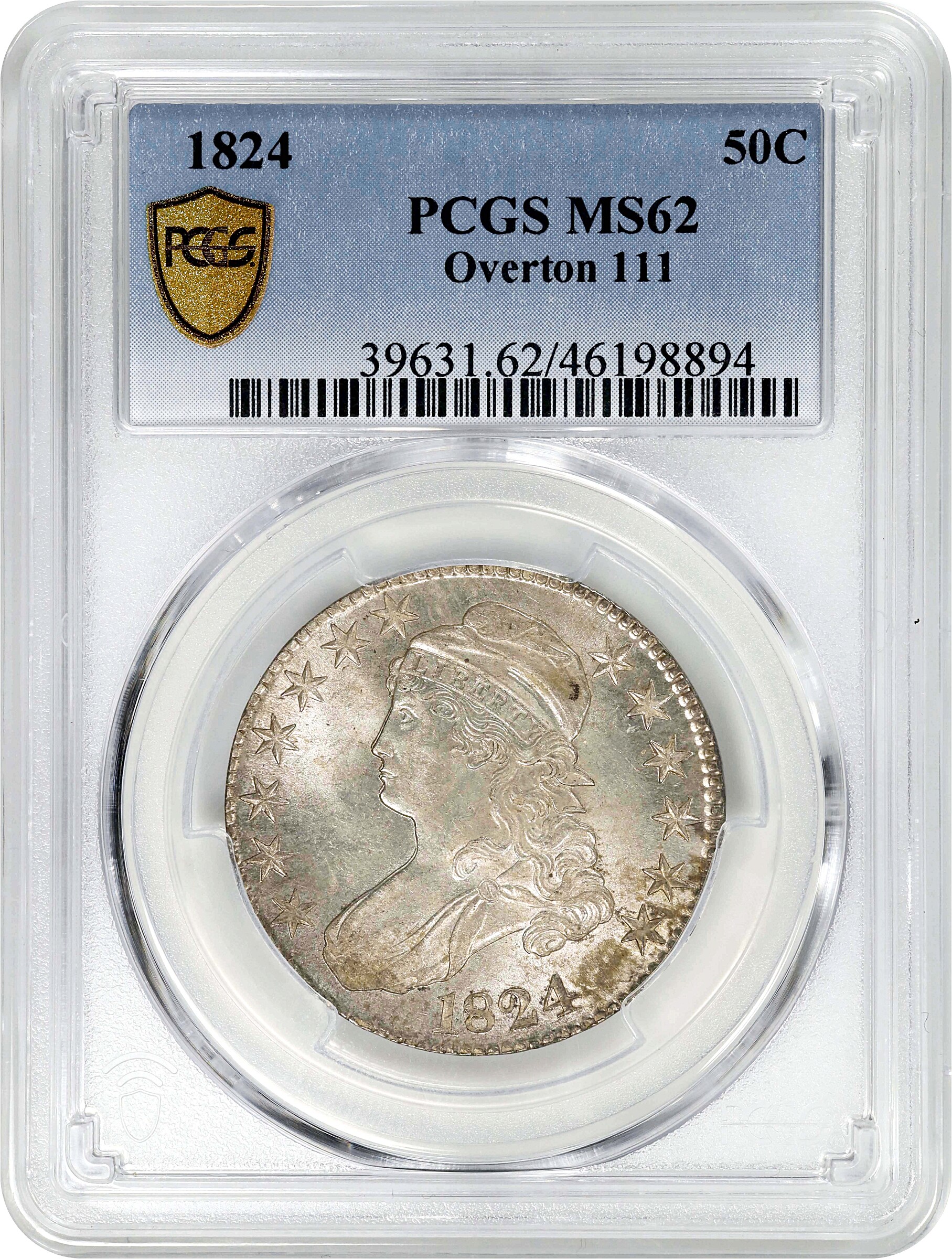 1824 50c O-111 MS60 thumbnail 3