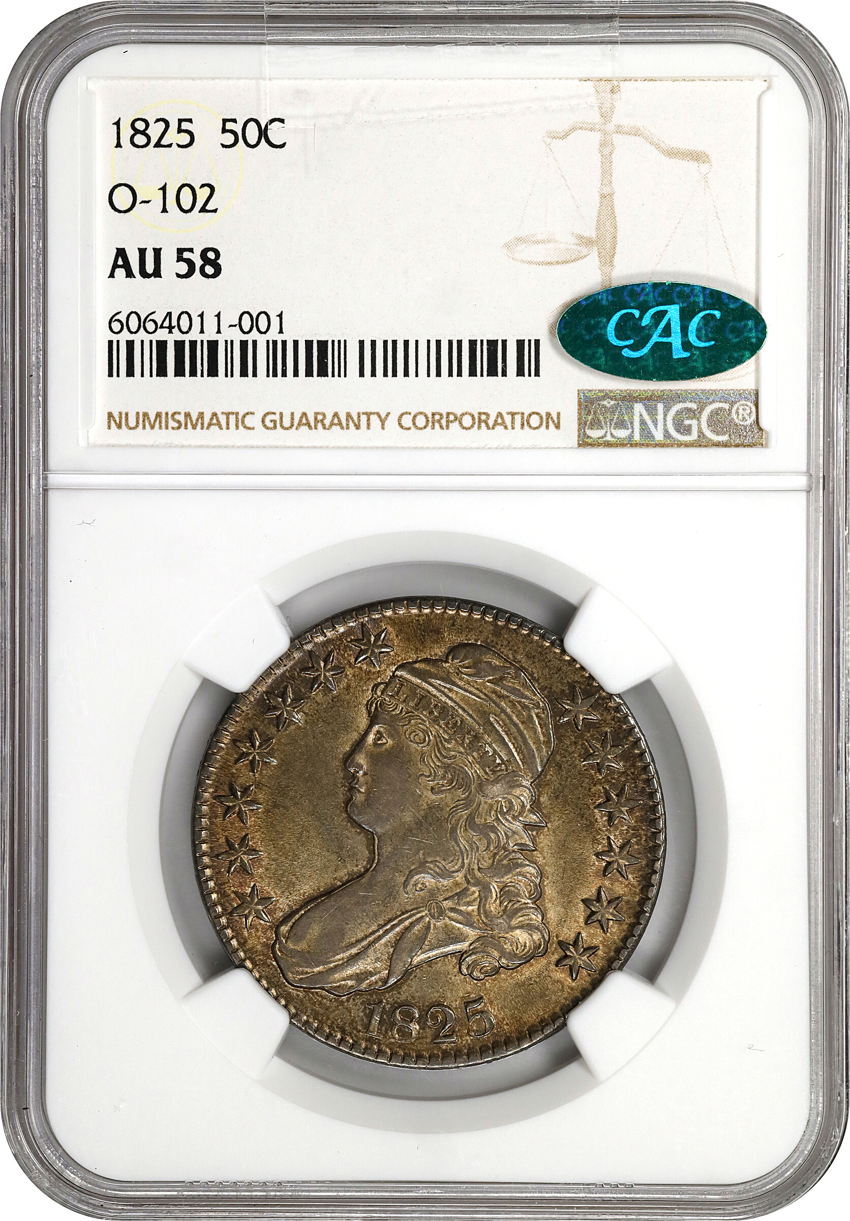1825 50c O-102 AG3 CAC thumbnail 25