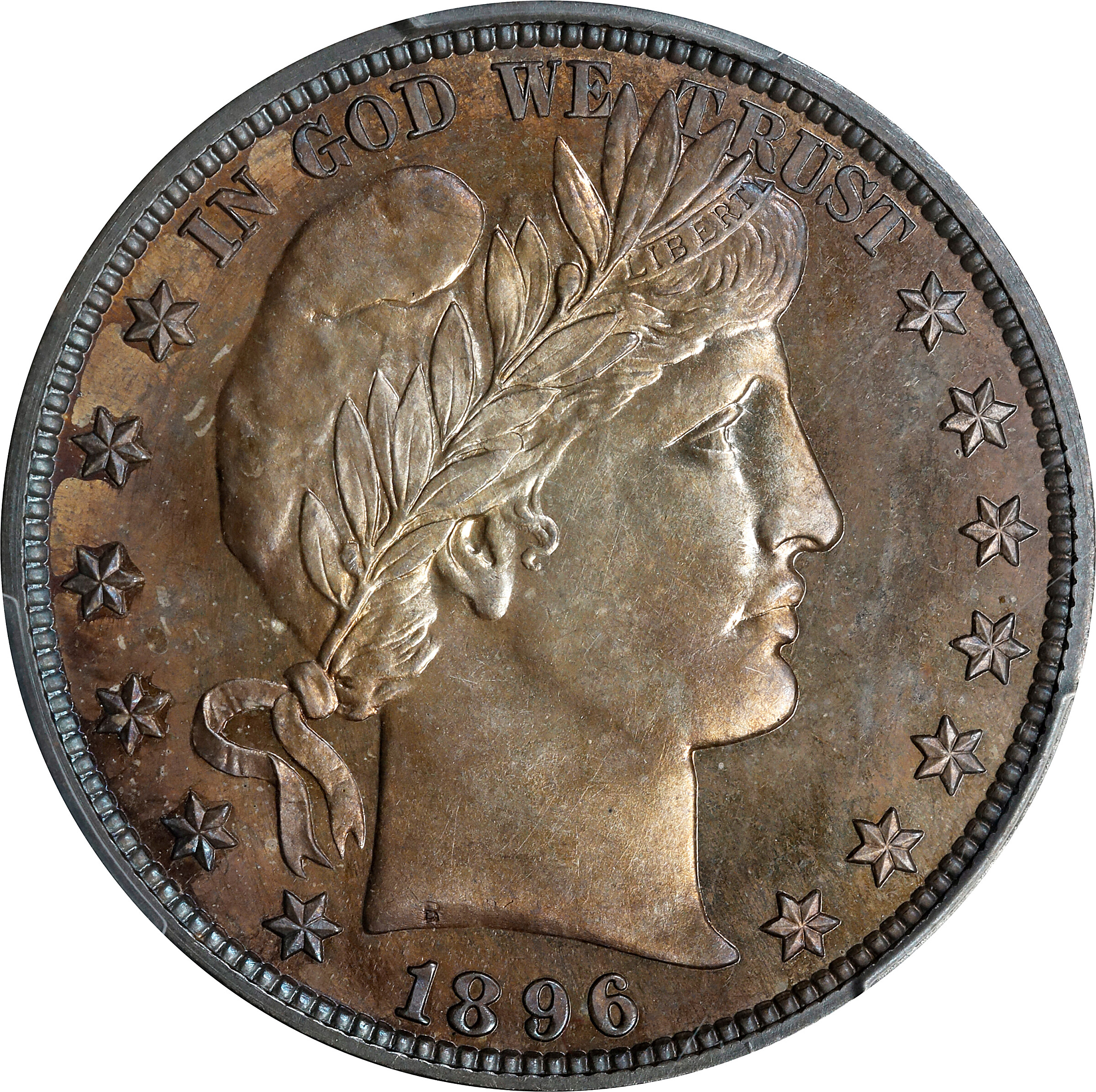 1896 Barber Half Dollar. Proof-65 (PCGS).