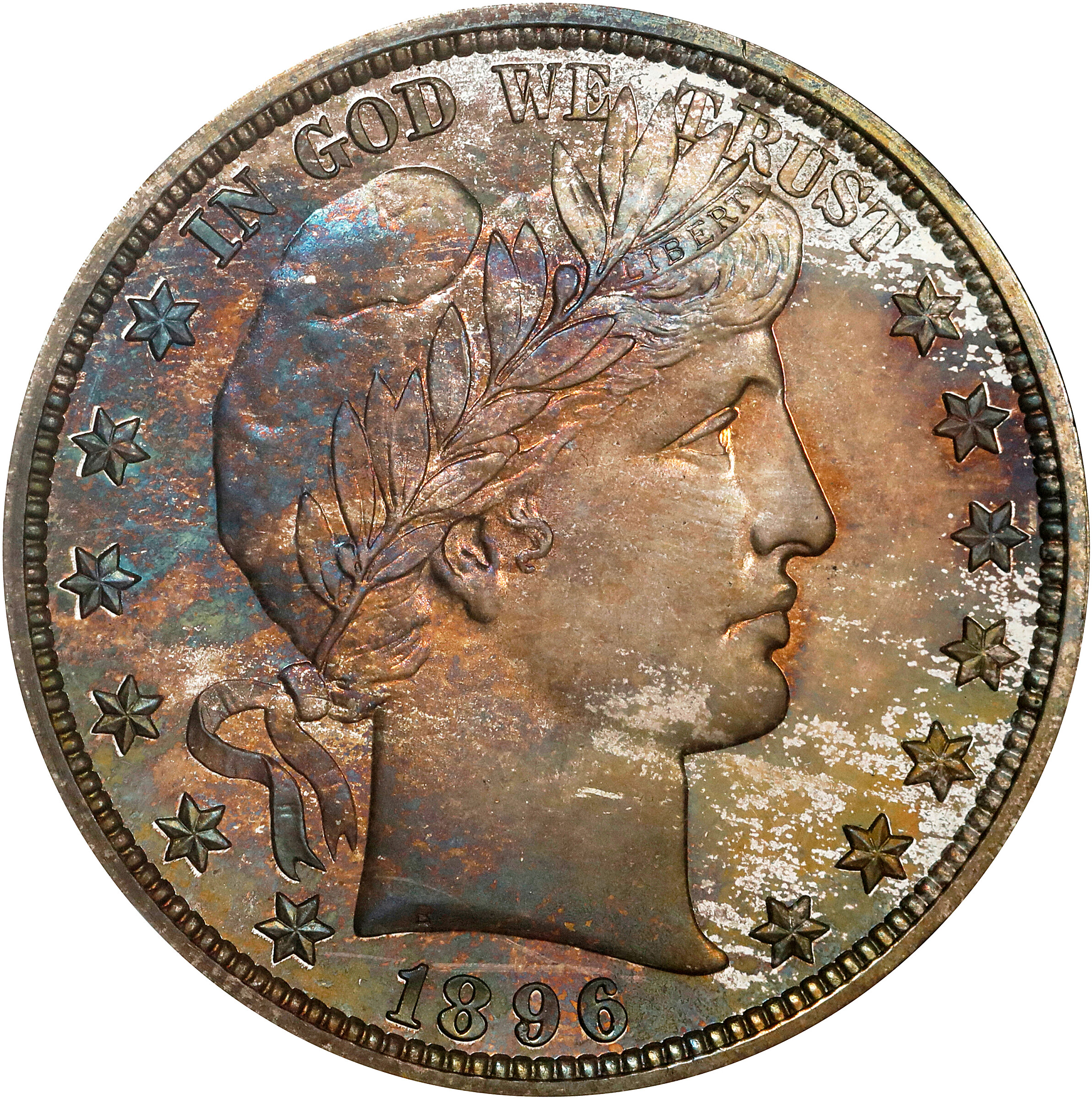 1896 Barber Half Dollar. Proof-65 (NGC).