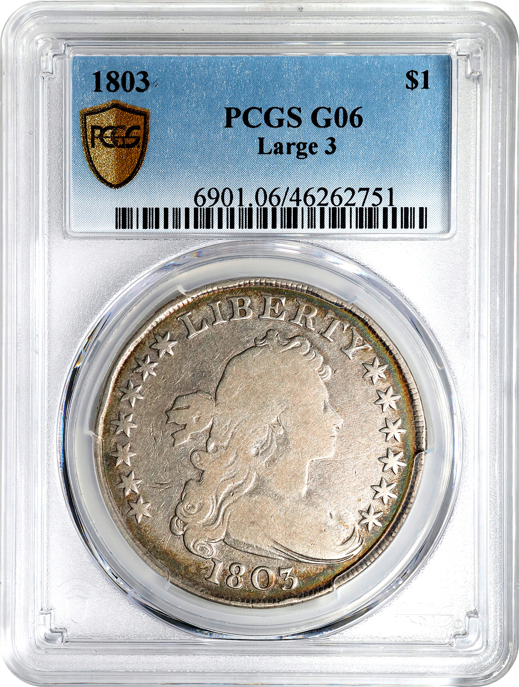 1803 $1  Large 3 AG2 CAC thumbnail 11