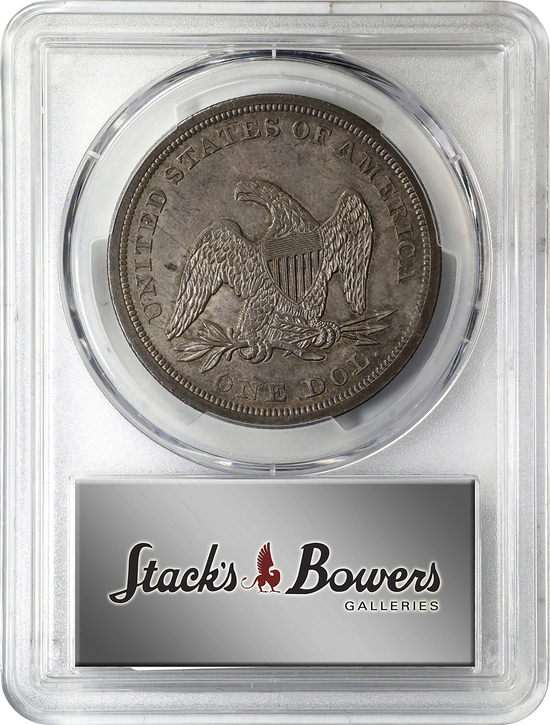 1842 $1 MS63 CAC thumbnail 4