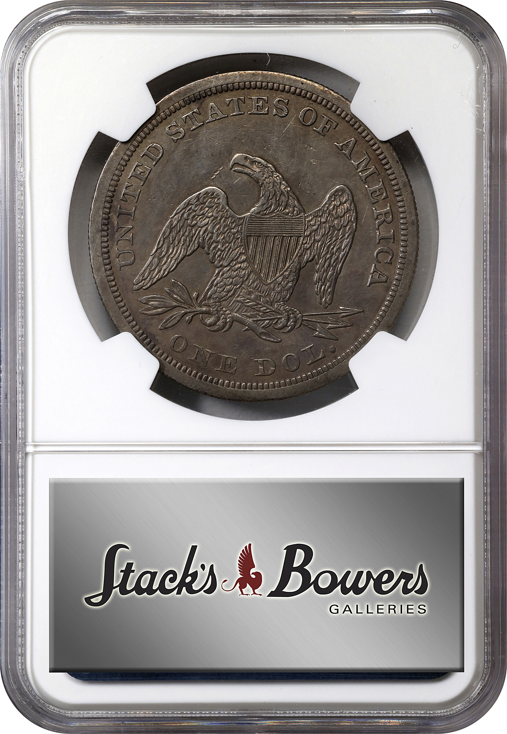Seated Liberty Dollar $1  No Motto Reverse, 1840-1866 [Type] XF45 thumbnail 12