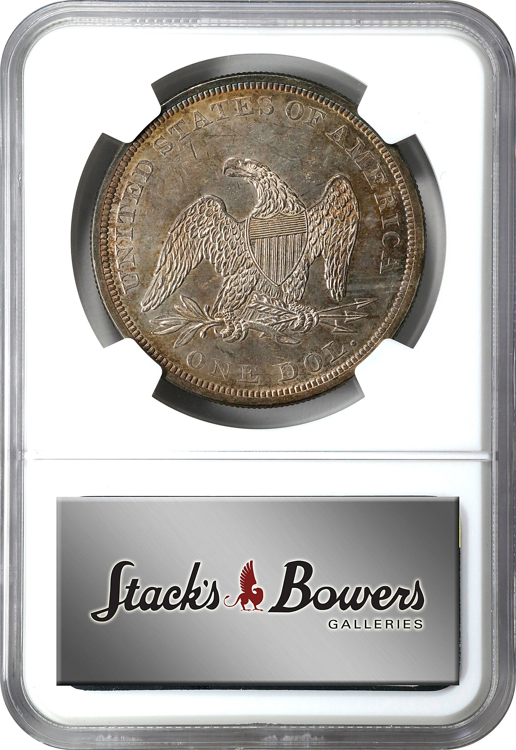 1861 $1 MS60 CAC thumbnail 4
