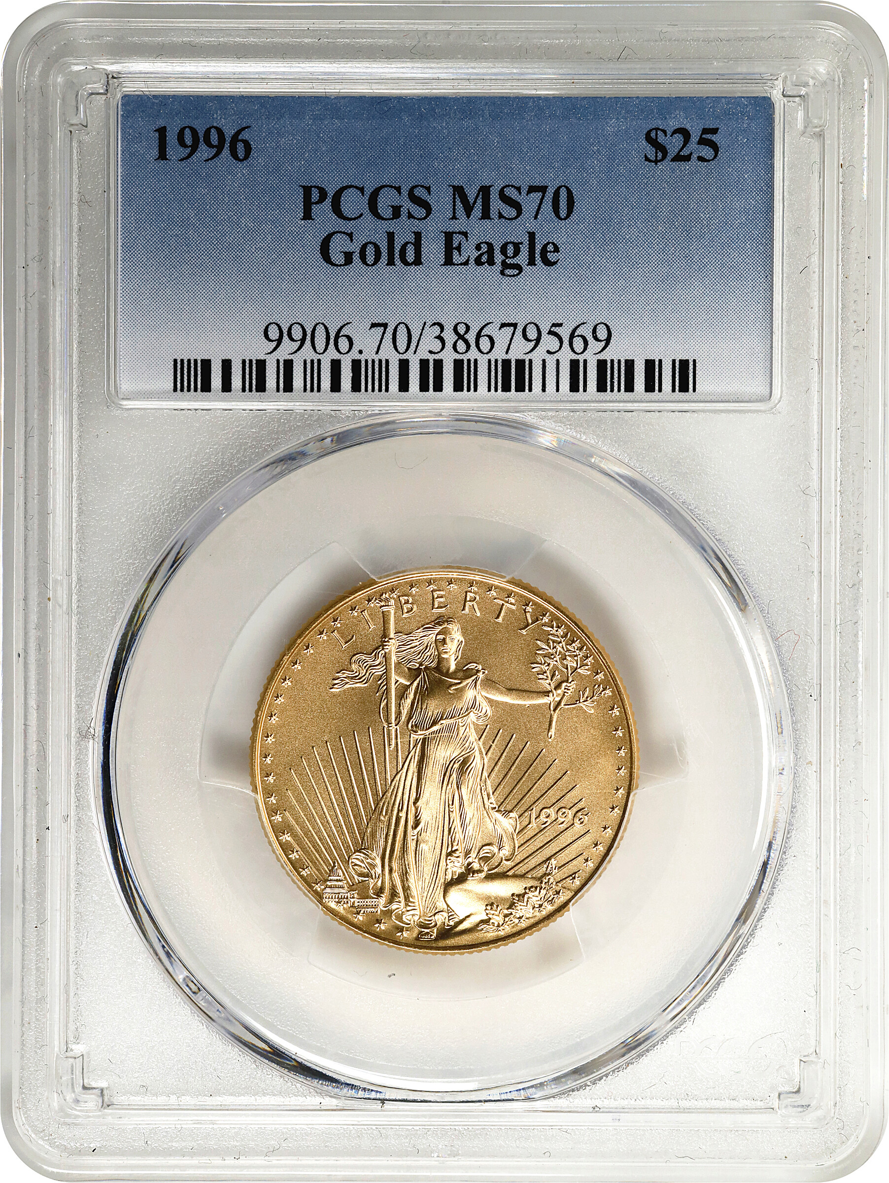 1996 $25  Gold Eagle MS70 thumbnail 10