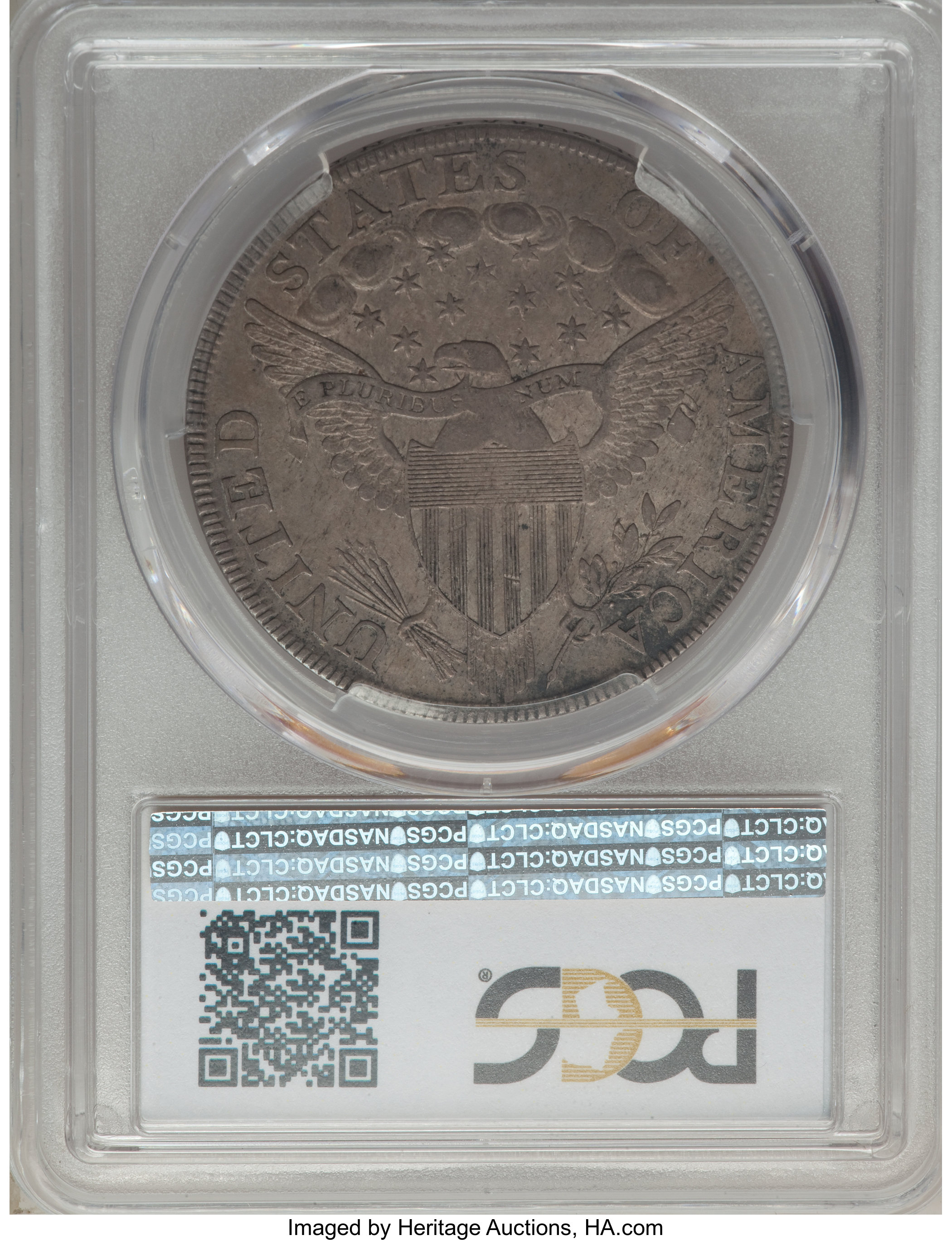 1798 $1  Large Eagle, Pointed 9, Close Date, B-25, BB-123 XF45 thumbnail 2