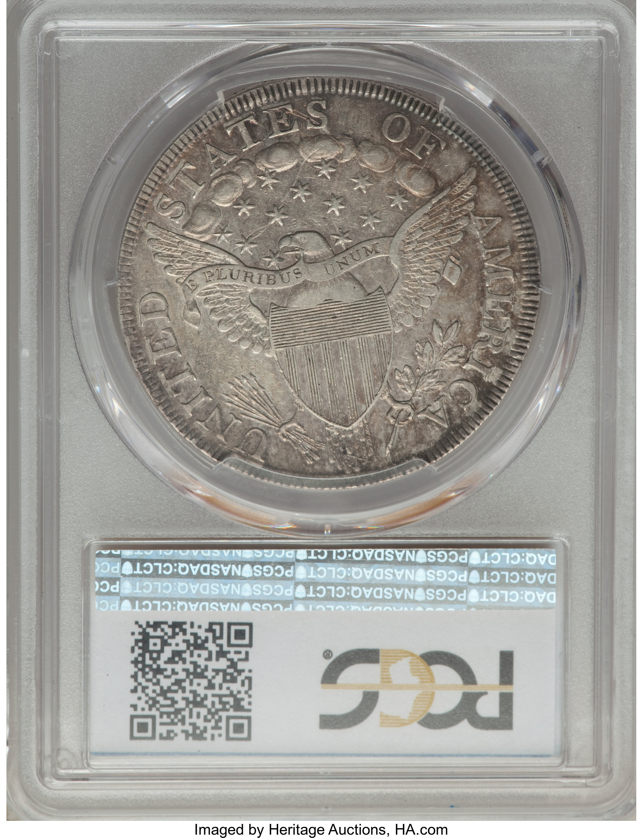 1798 $1  Large Eagle, Pointed 9, Close Date, B-26, BB-114 XF45 CAC thumbnail 17