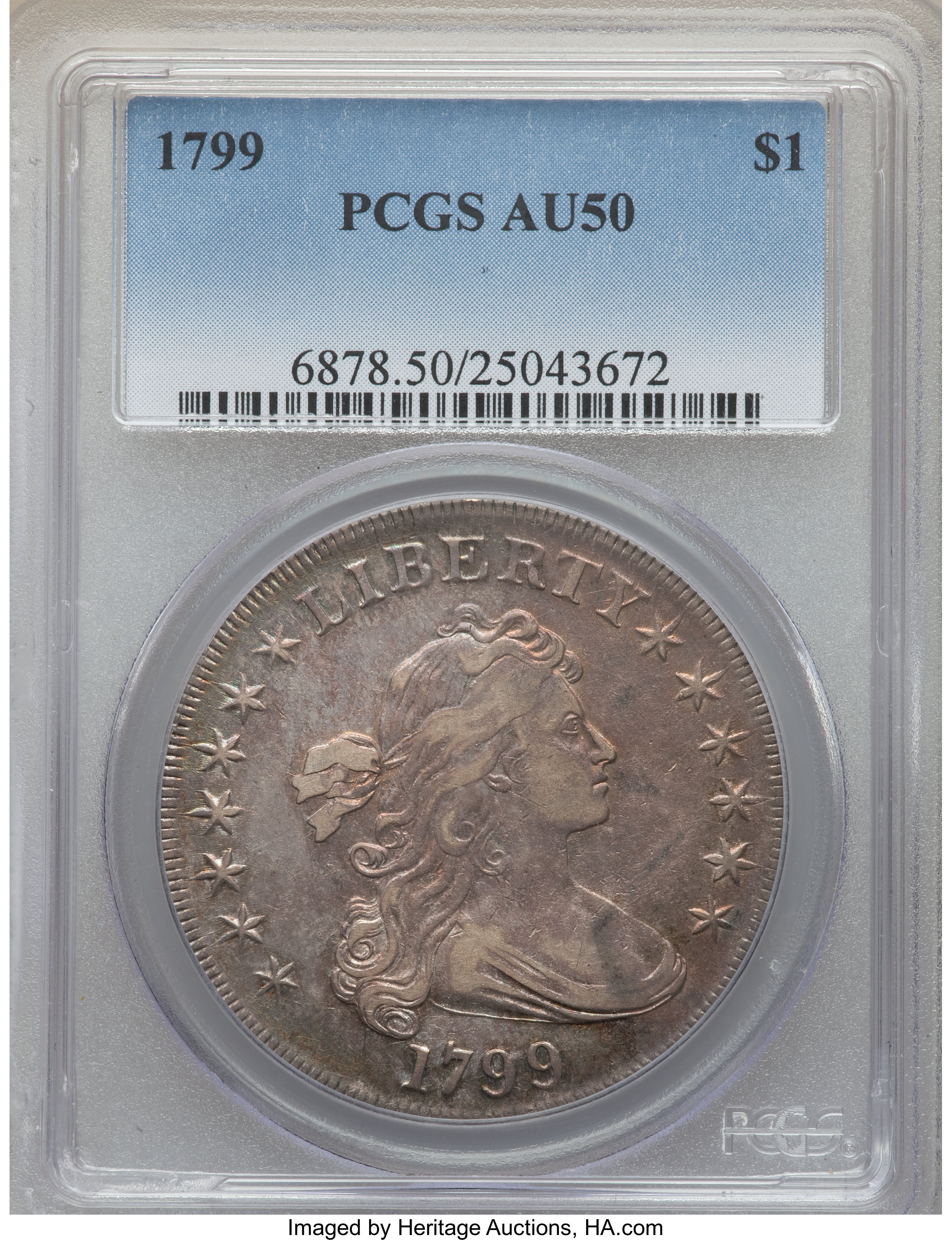1799 $1  7x6 Stars, B-6, BB-162 MS64 thumbnail 14