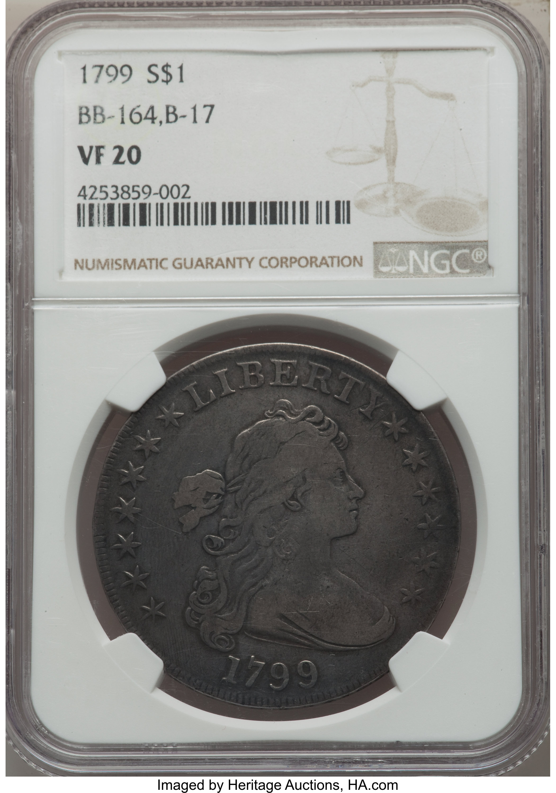 1799 $1  7x6 Stars, B-17, BB-164 AG3 thumbnail 15