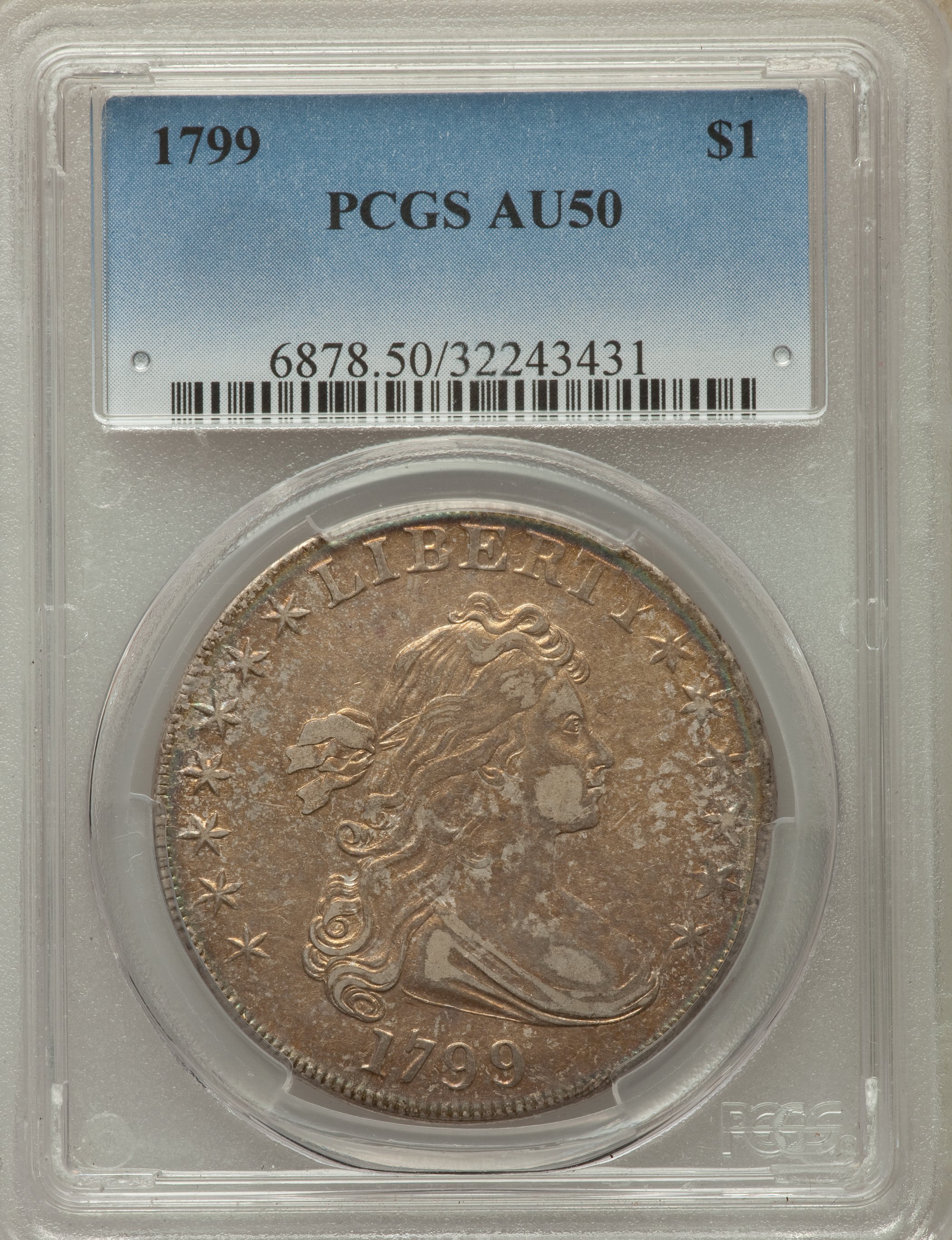 1799 $1  7x6 Stars, B-17, BB-164 MS60 thumbnail 15