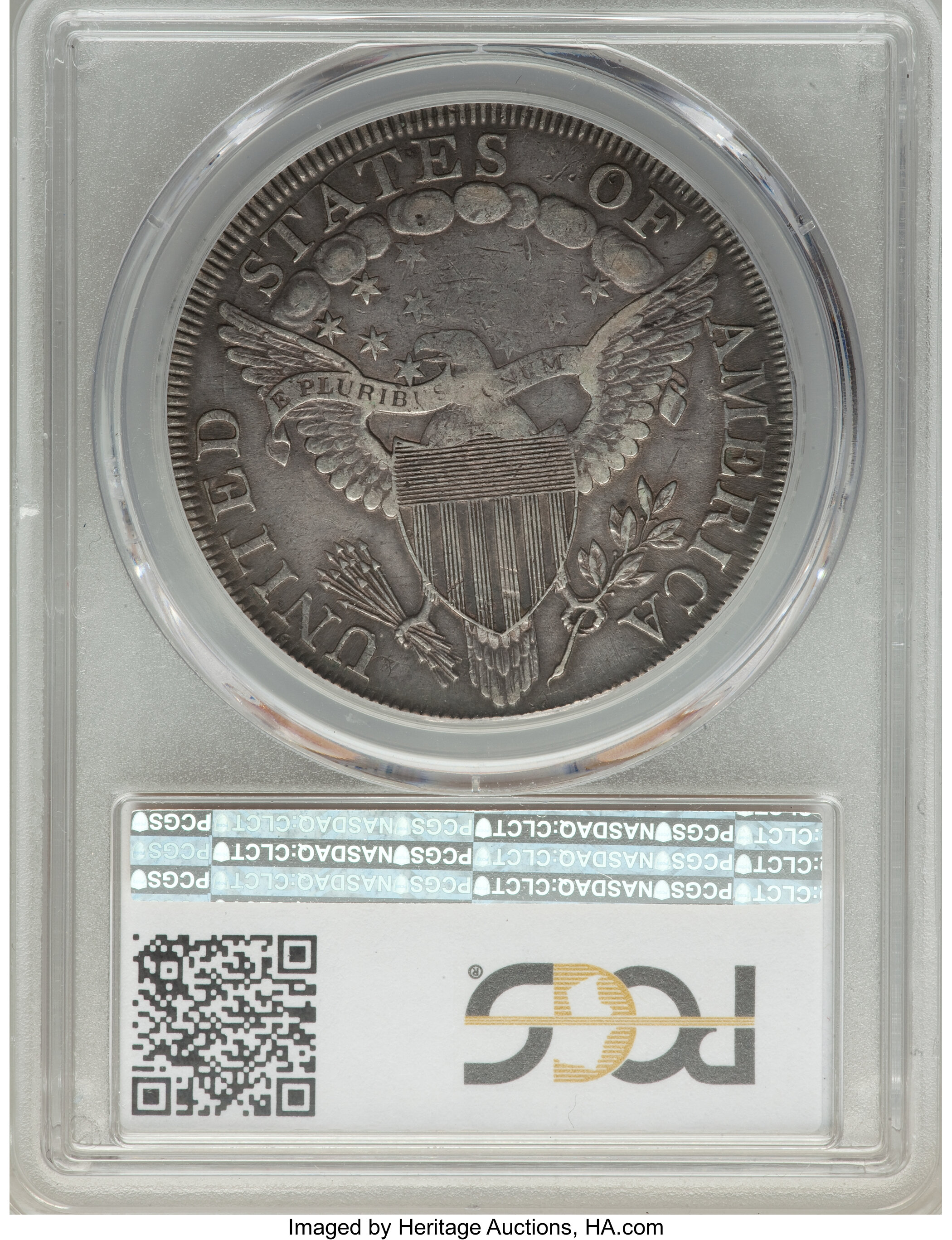 1798 $1  Large Eagle, Pointed 9, Wide Date, B-12, BB-120 XF40 thumbnail 5