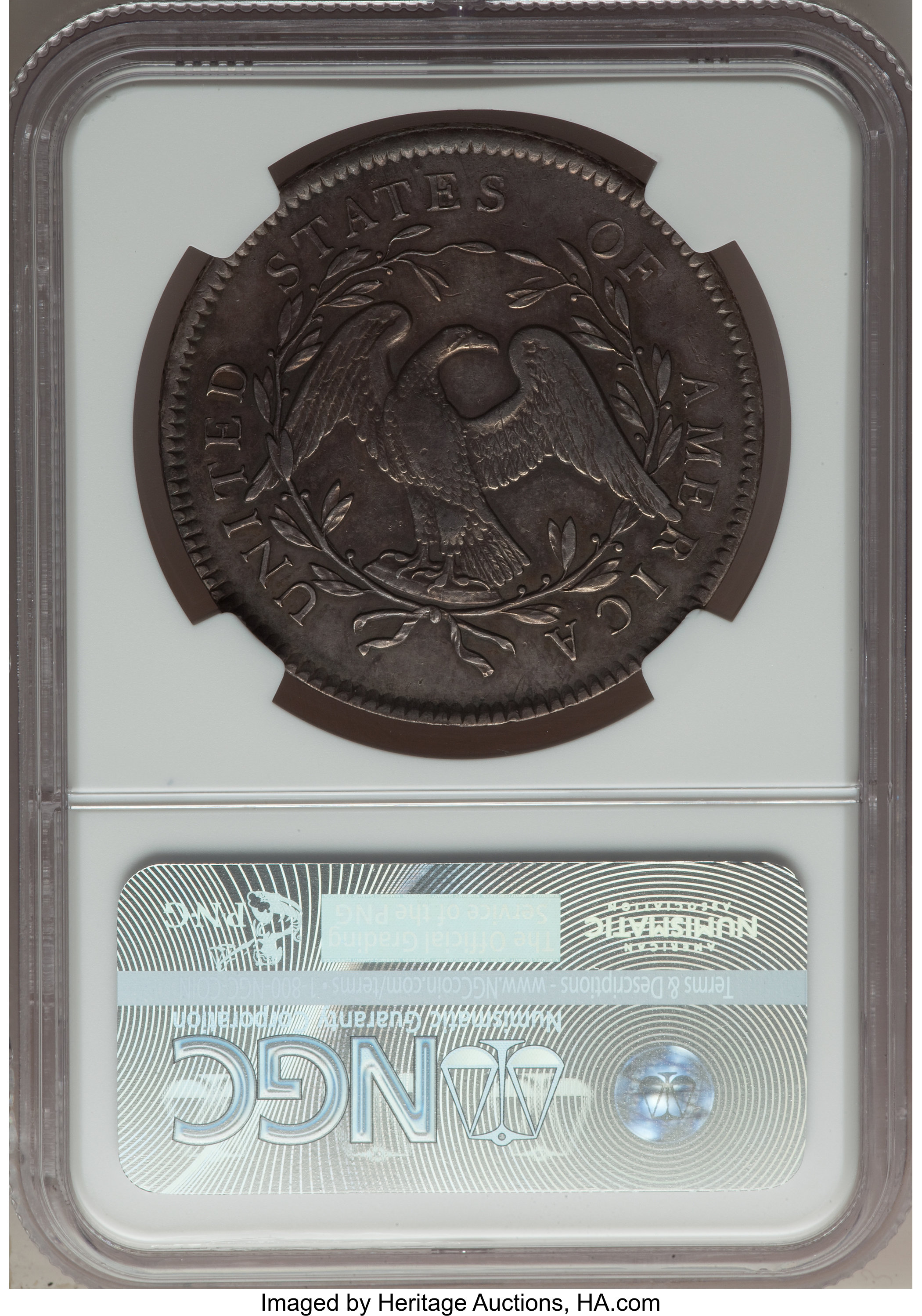 1795 $1  Flowing Hair, 2 Leaves, B-1, BB-21 MS64 thumbnail 18