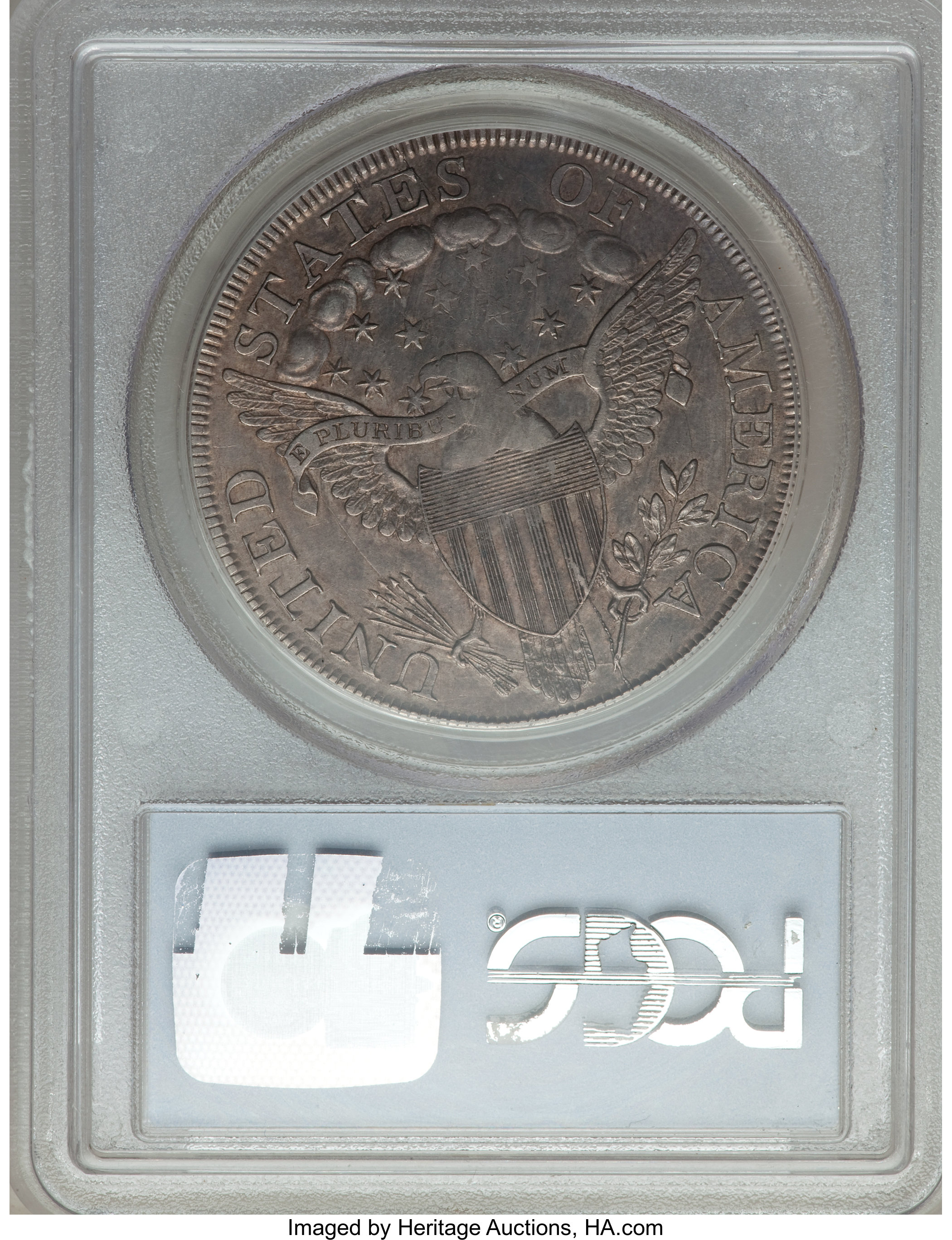 1798 $1  Large Eagle, Pointed 9, Close Date, B-26, BB-114 XF45 CAC thumbnail 11
