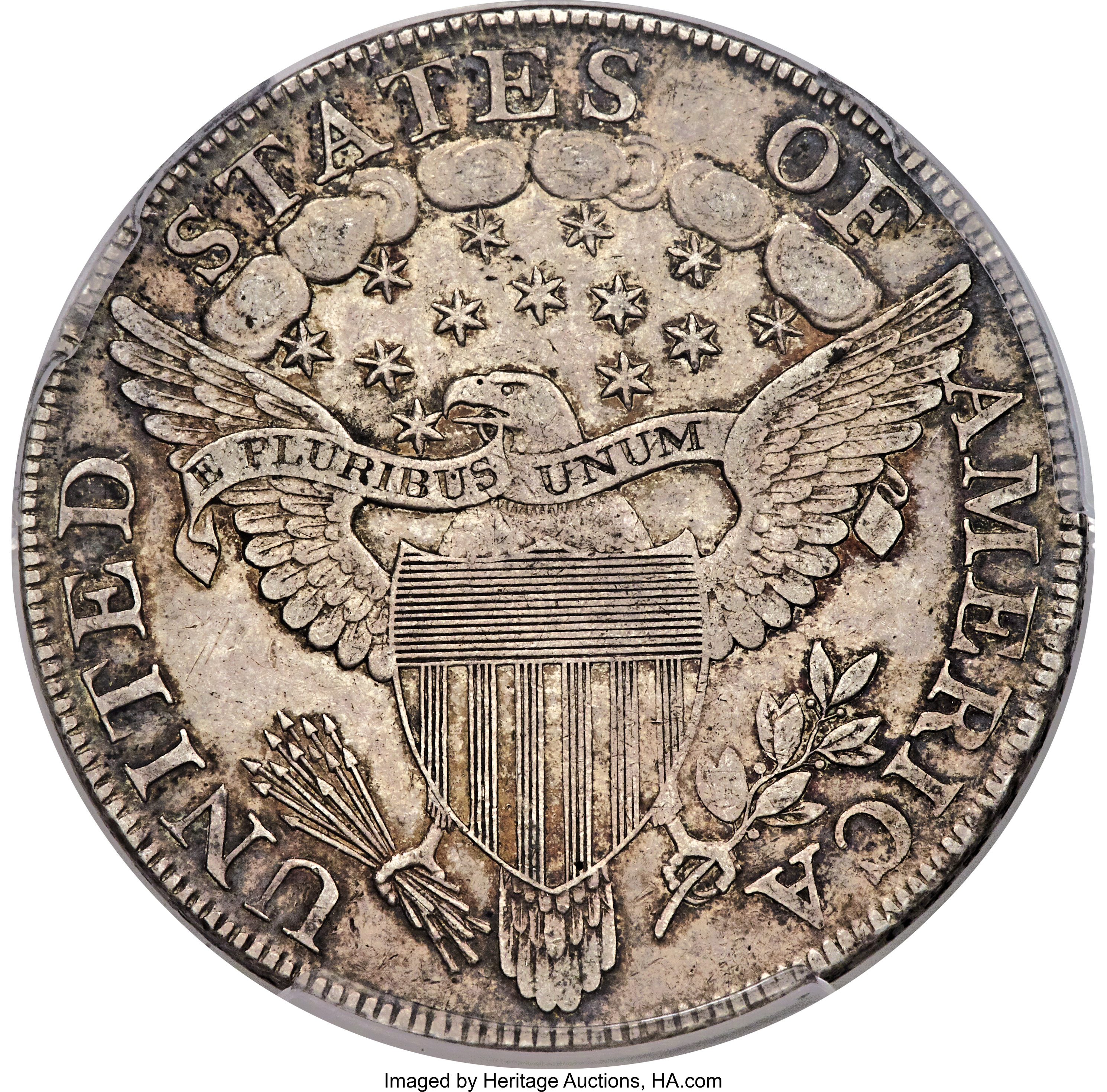 1801 $1  B-4, BB-214 XF45 CAC thumbnail 4