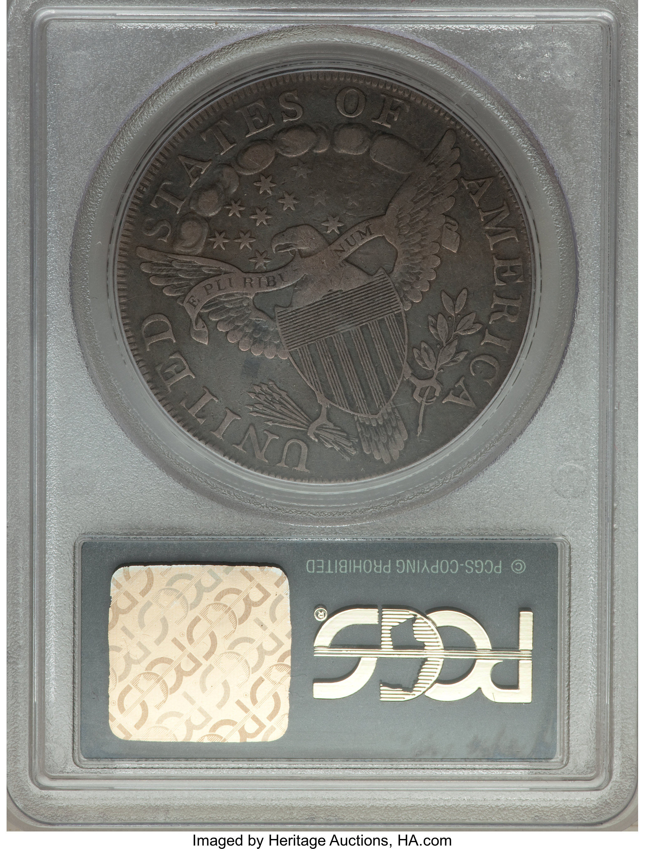 1798 $1  Large Eagle, Pointed 9, Wide Date, B-15, BB-112 VF20 CAC thumbnail 2
