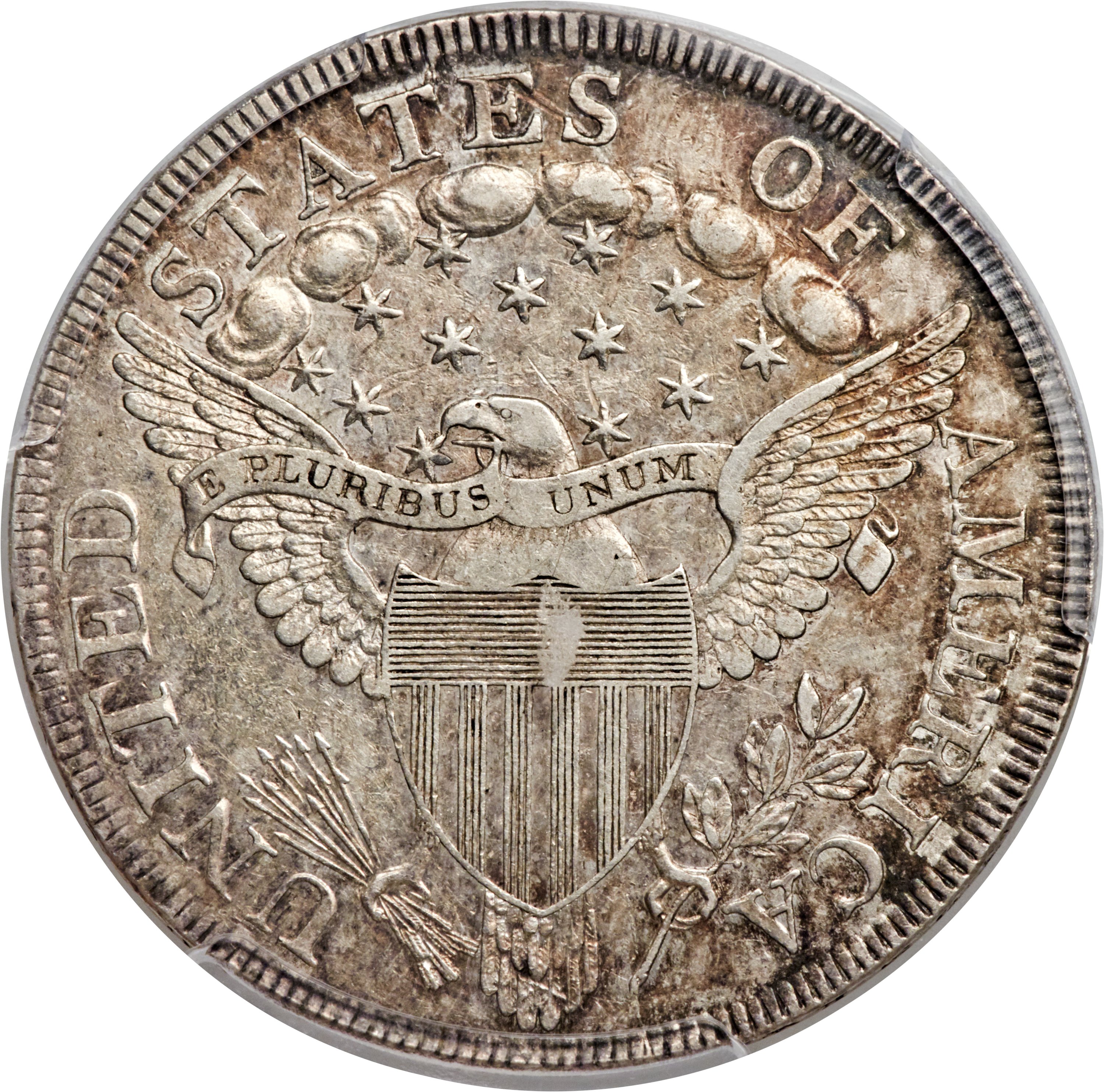 1798 $1  Large Eagle, Pointed 9, Close Date, B-26, BB-114 XF45 CAC thumbnail 8