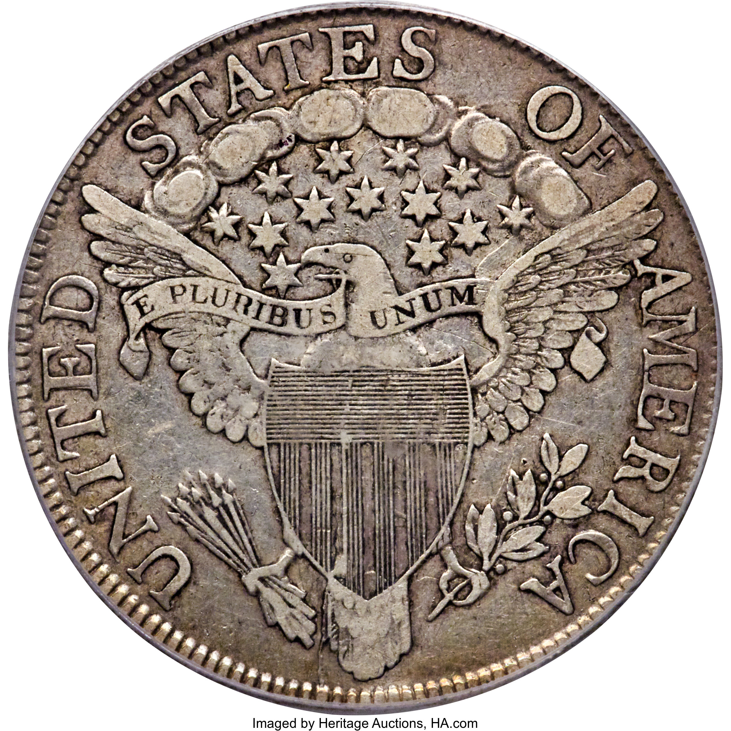 1806 50c Pointed 6, Stem, O-122 F12 thumbnail 9