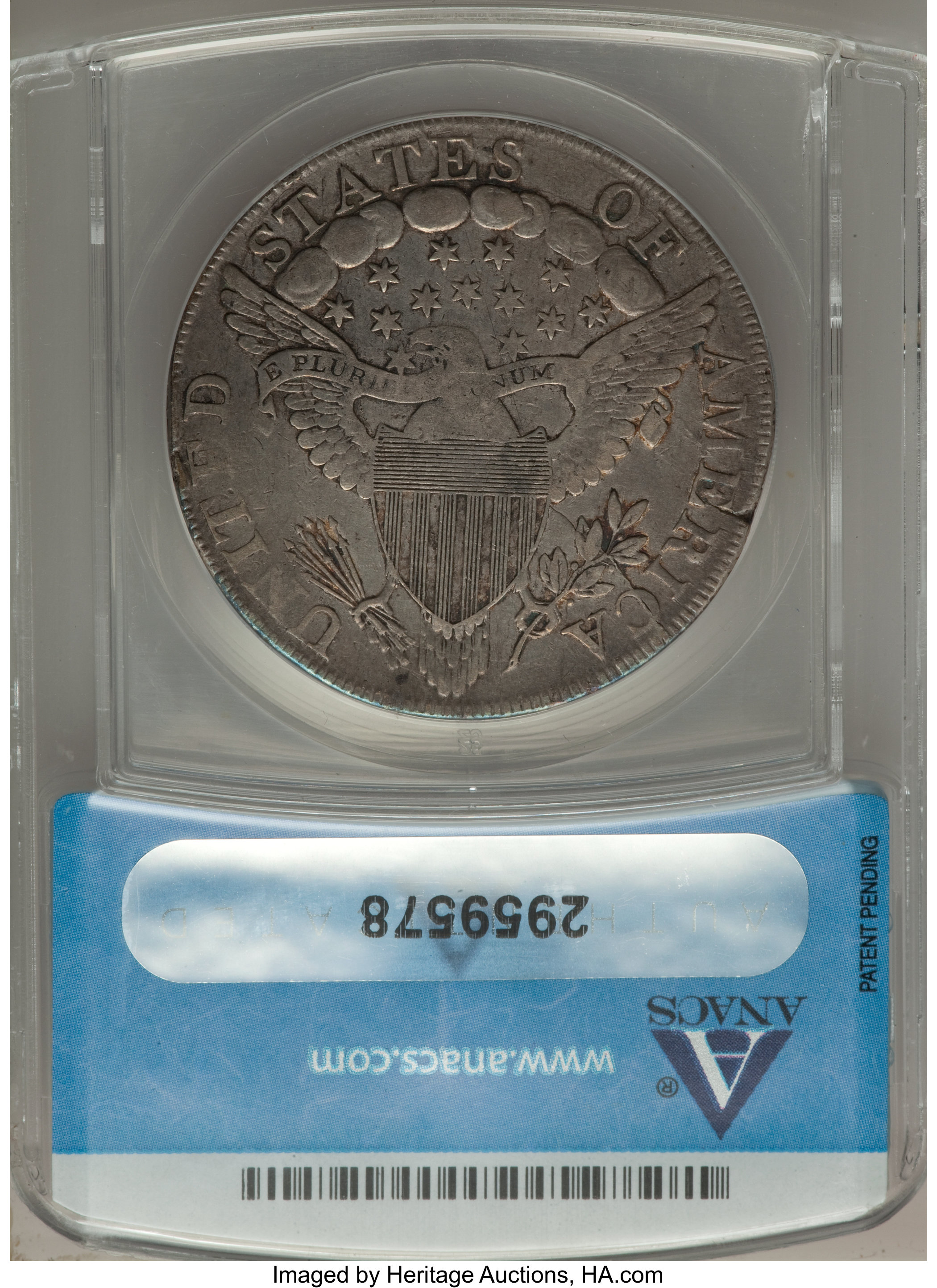 1798 $1  Large Eagle, Pointed 9, 4 Berries, B-8, BB-125 XF40 thumbnail 4