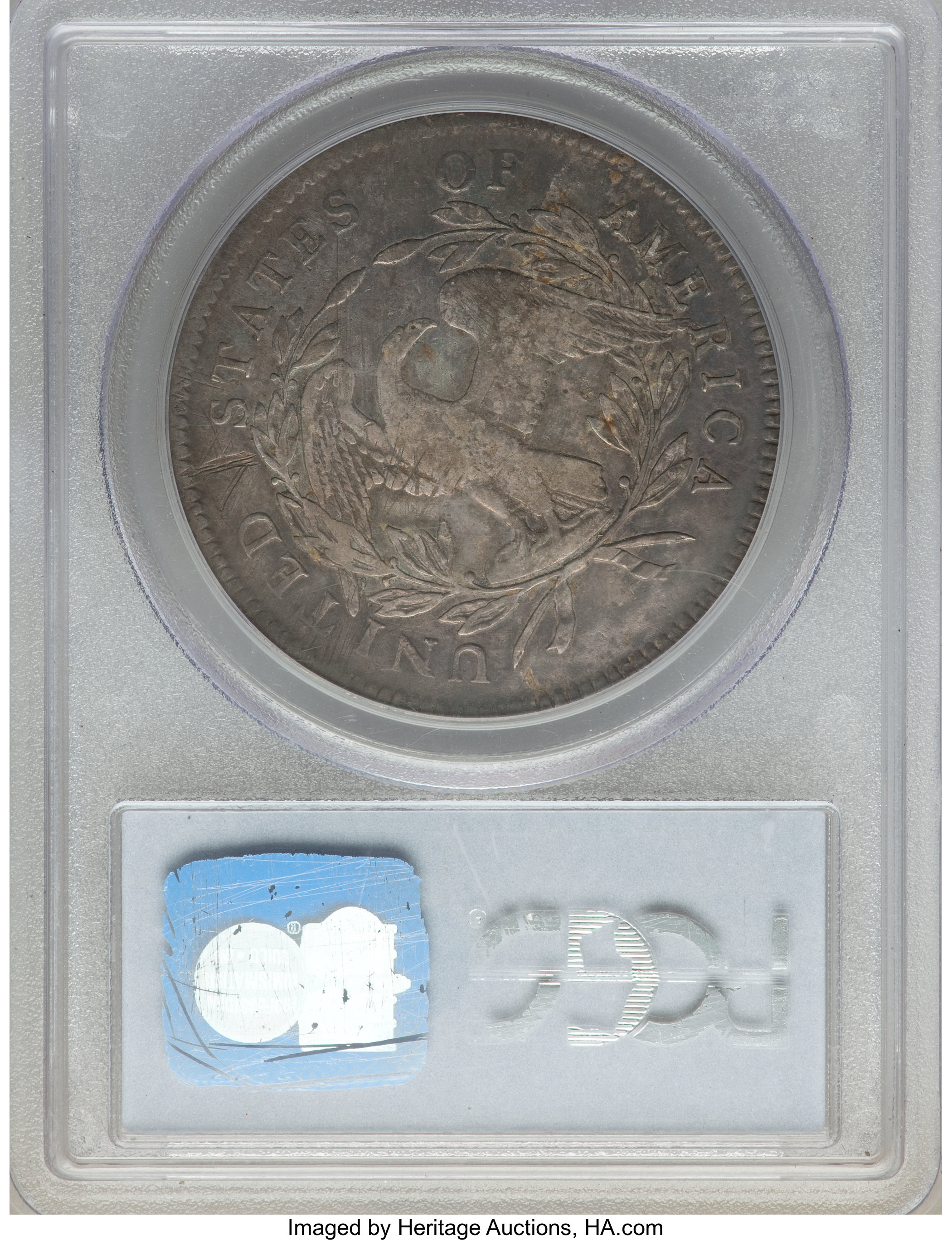 1795 $1  Flowing Hair, 3 Leaves, B-6, BB-25 F15 thumbnail 6