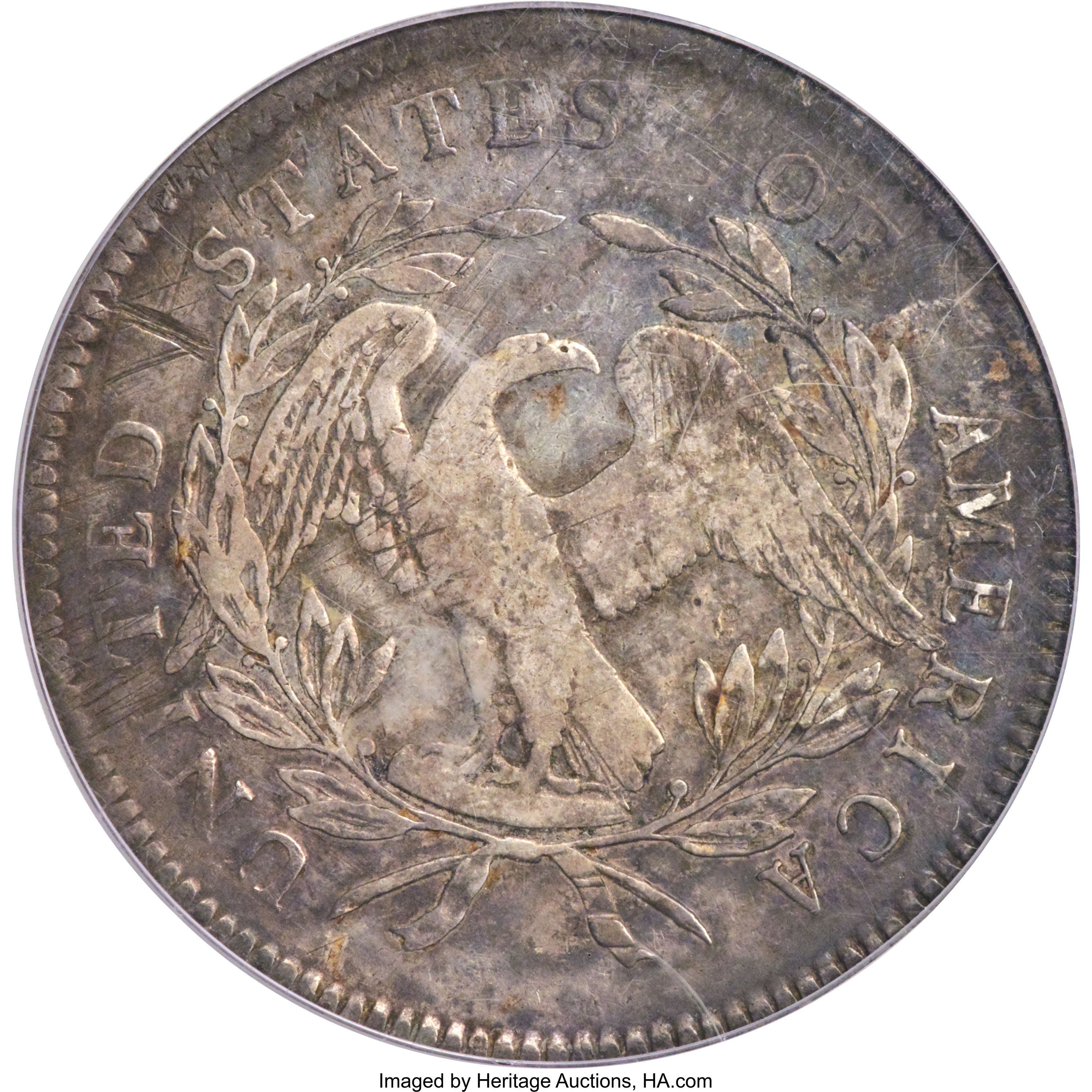 1795 $1  Flowing Hair, 3 Leaves, B-6, BB-25 F15 thumbnail 7