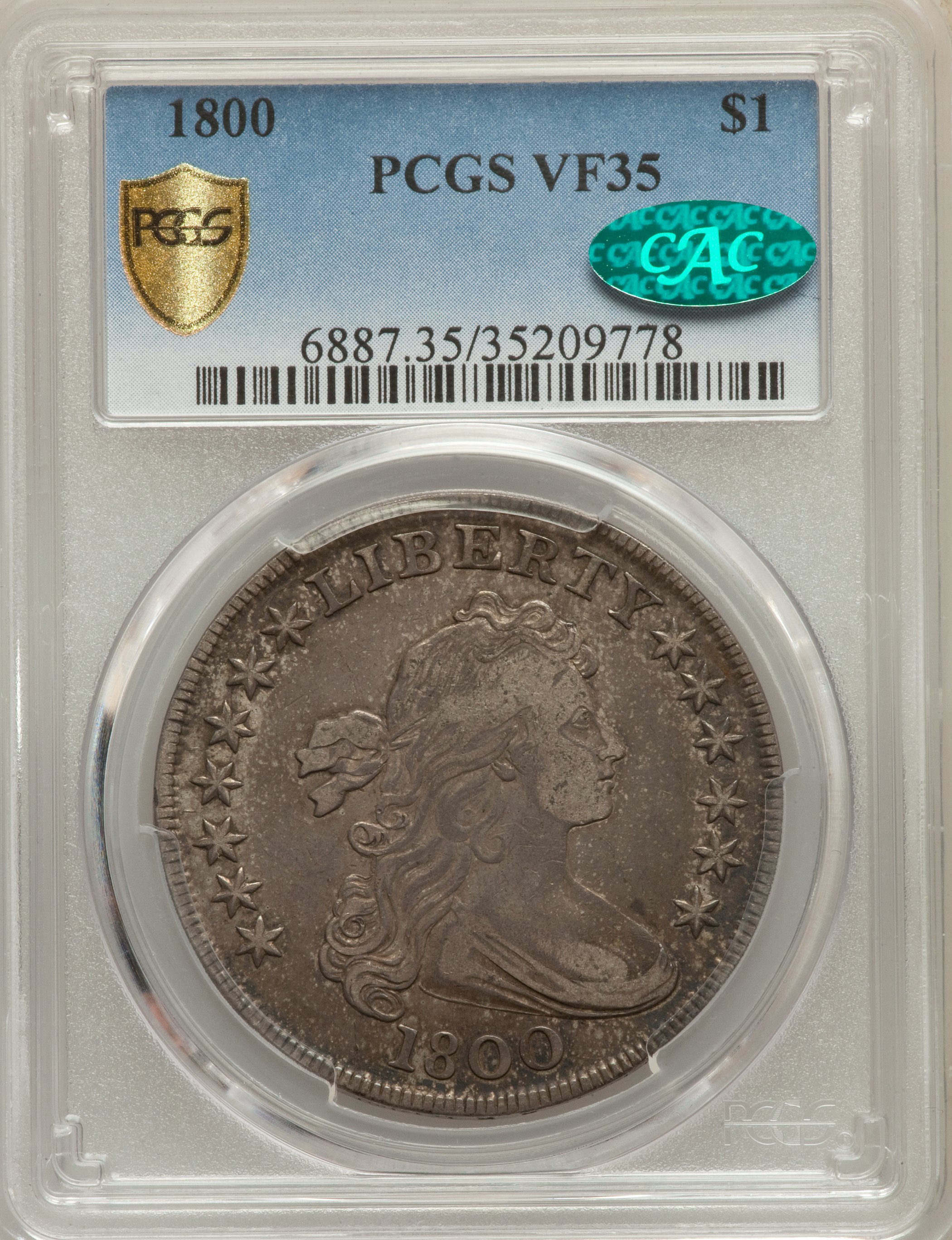 1800 $1  B-8, BB-188 VF35 thumbnail 21