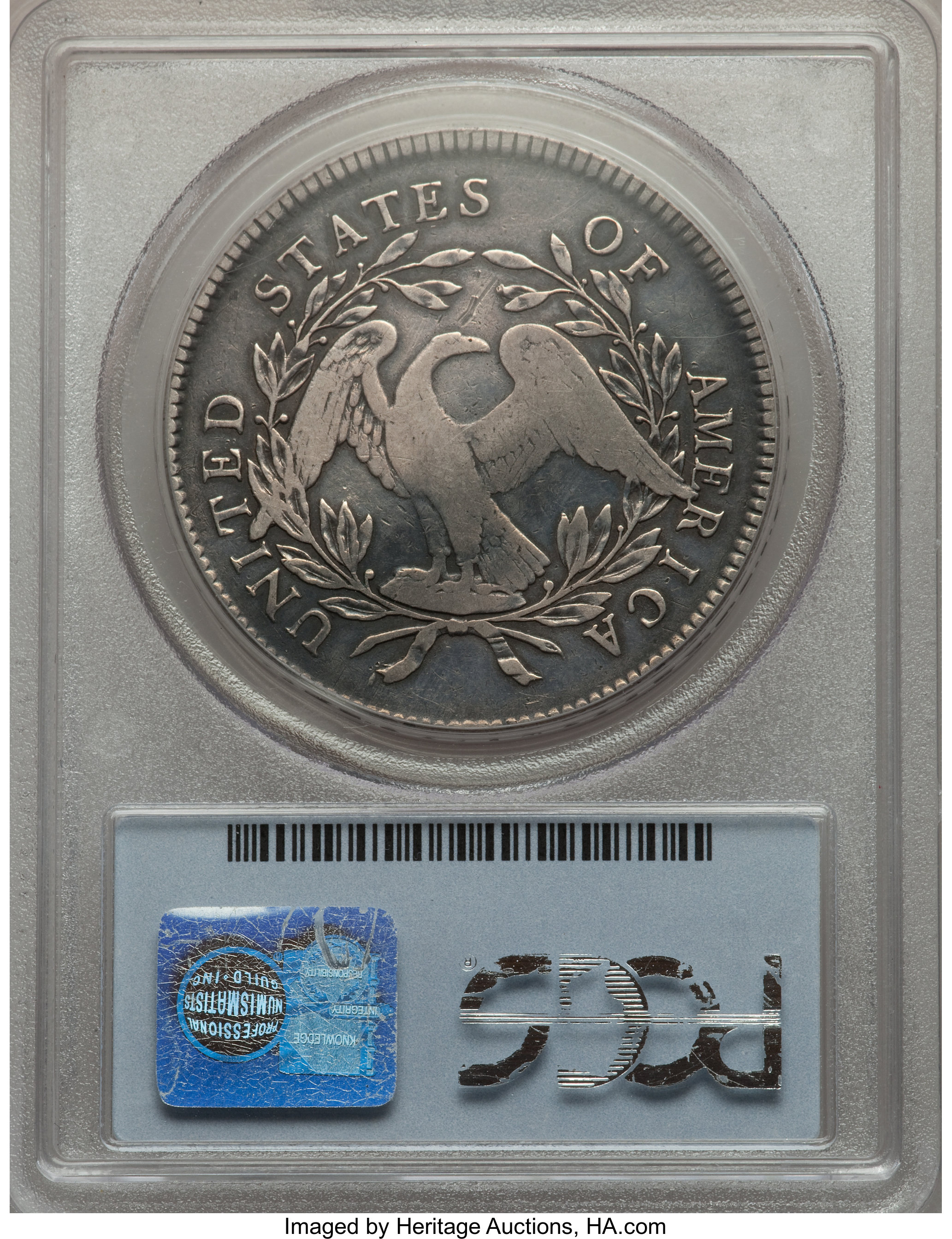 1795 $1  Flowing Hair, 3 Leaves, B-7, BB-18 P1 thumbnail 12