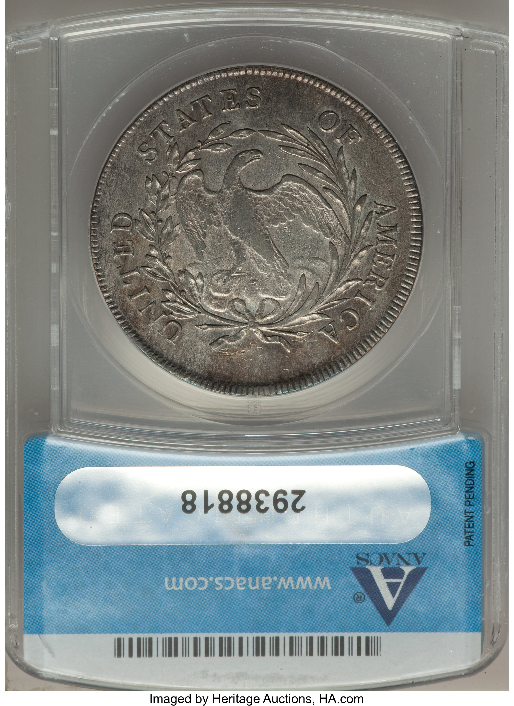 1796 $1  Small Date, Small Letters, B-2, BB-63 XF45 CAC thumbnail 3