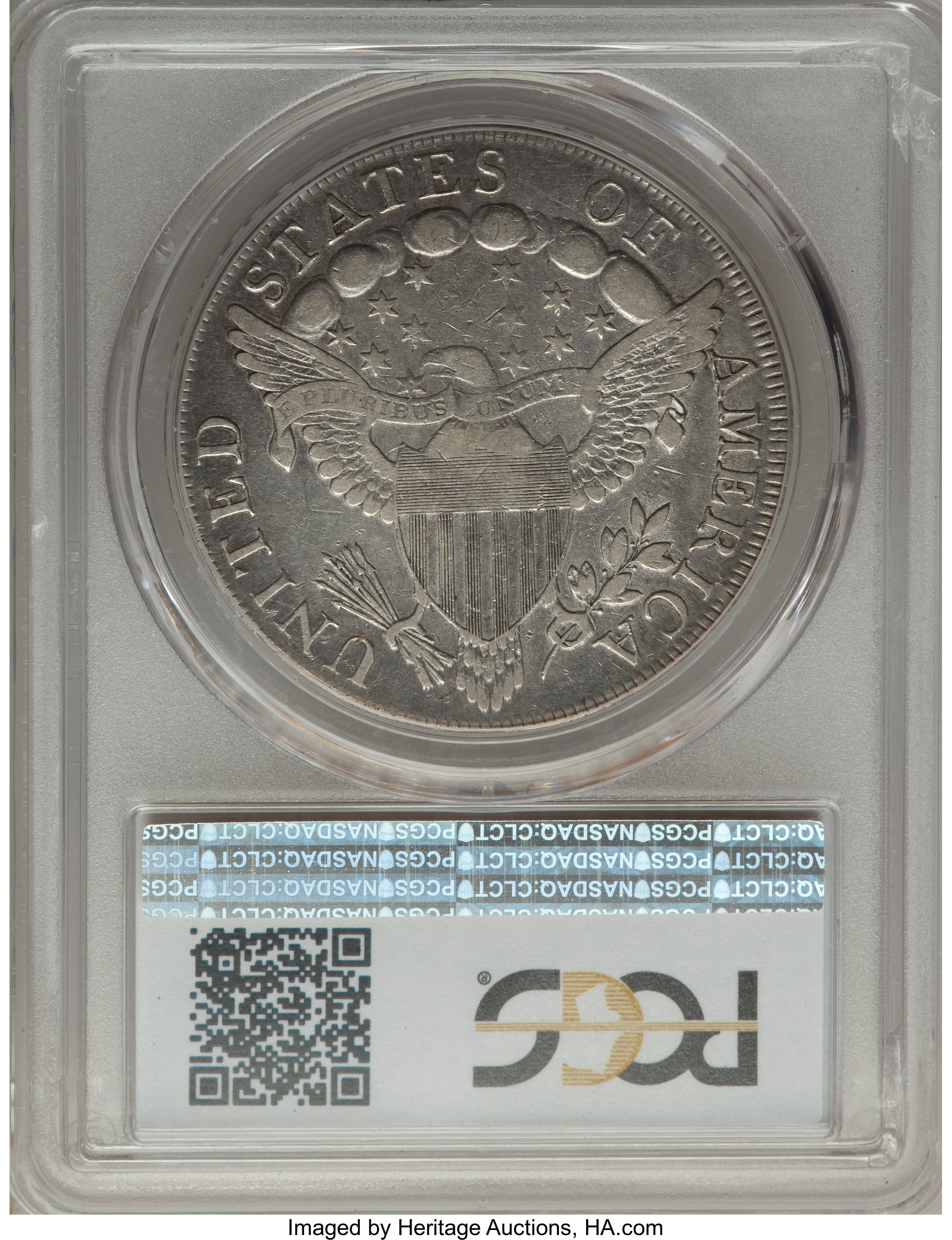 1798 $1  Large Eagle, Knob 9, 10 Arrows, 5 Vertical Lines, B-6, BB-96 VG10 thumbnail 14