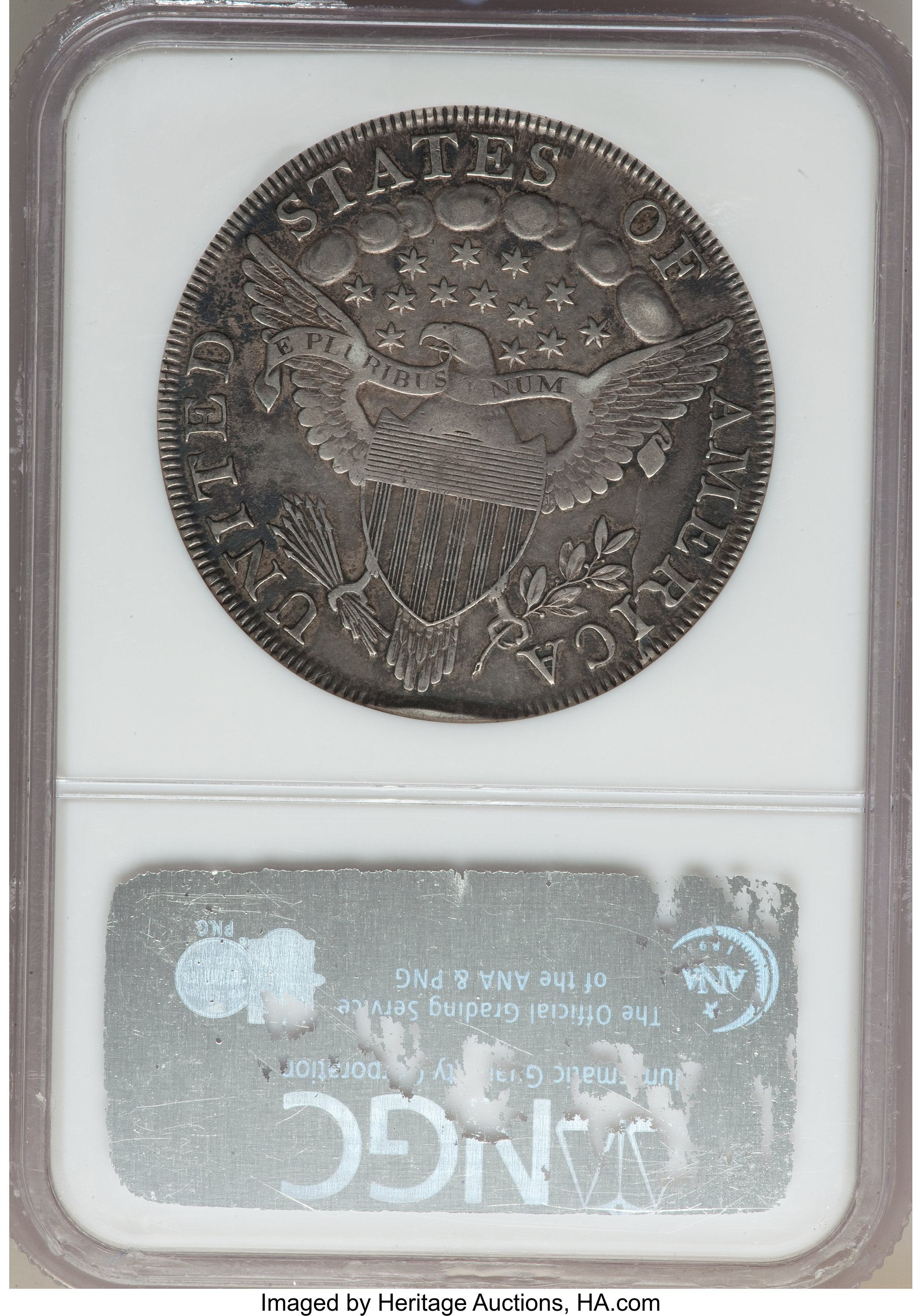 1798 $1  Large Eagle, Pointed 9, Wide Date, B-20, BB-102 MS60 thumbnail 11