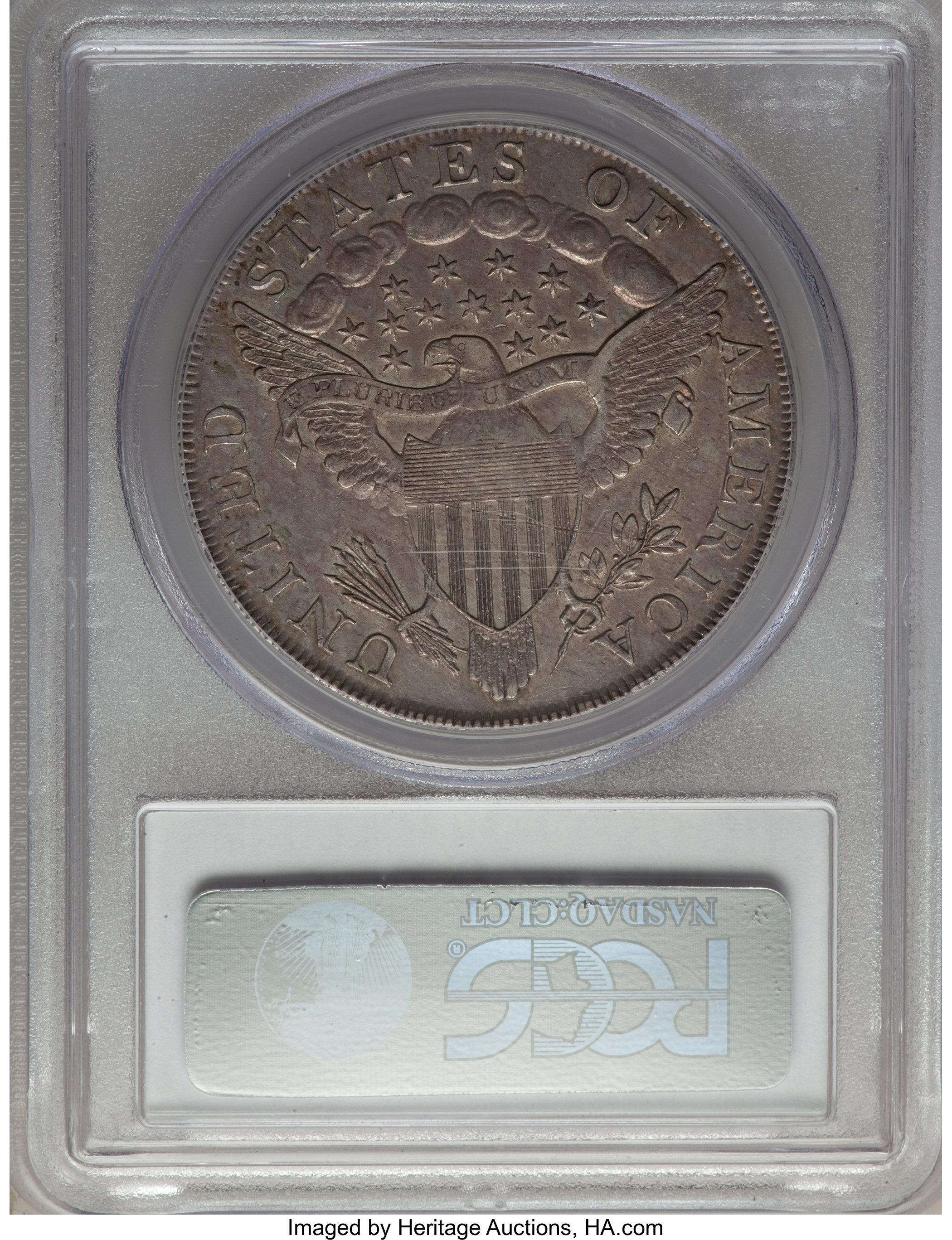 1798 $1  Large Eagle, Pointed 9, Close Date, B-9, BB-121 AU53 thumbnail 11