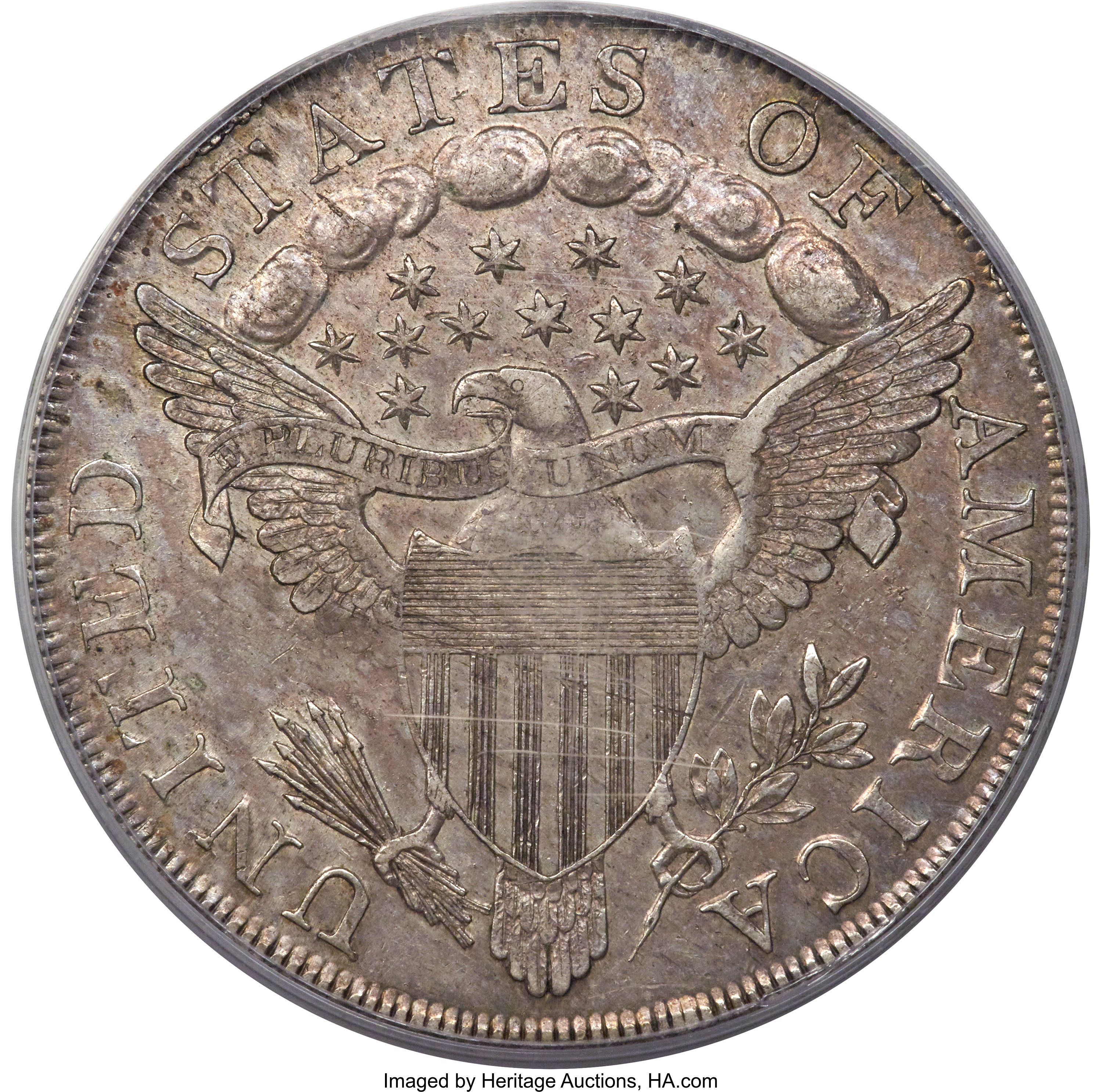 1798 $1  Large Eagle, Pointed 9, Close Date, B-9, BB-121 AU53 thumbnail 12