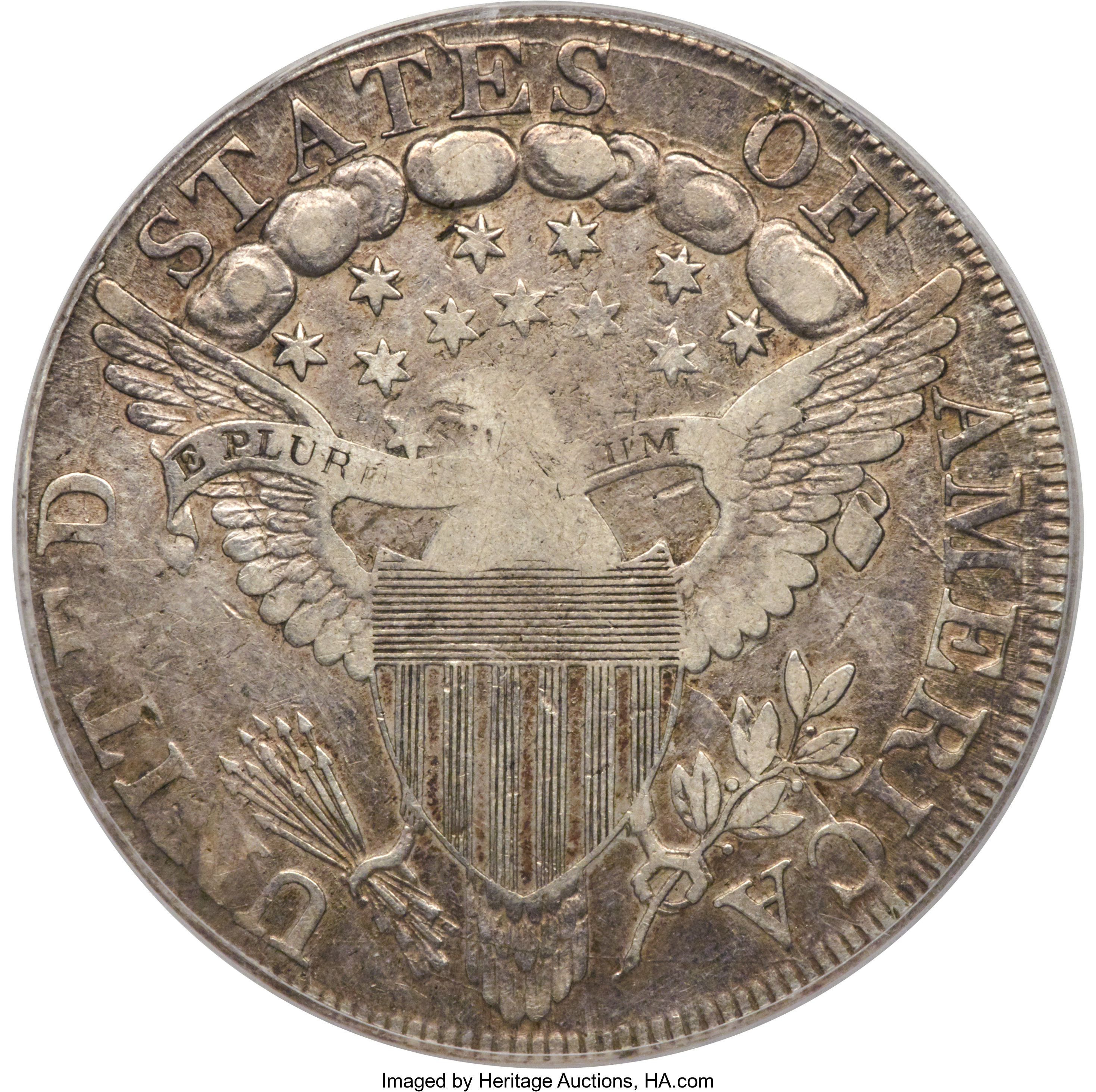 1798 $1  Large Eagle, Pointed 9, 4 Berries, B-8, BB-125 VF35 thumbnail 4