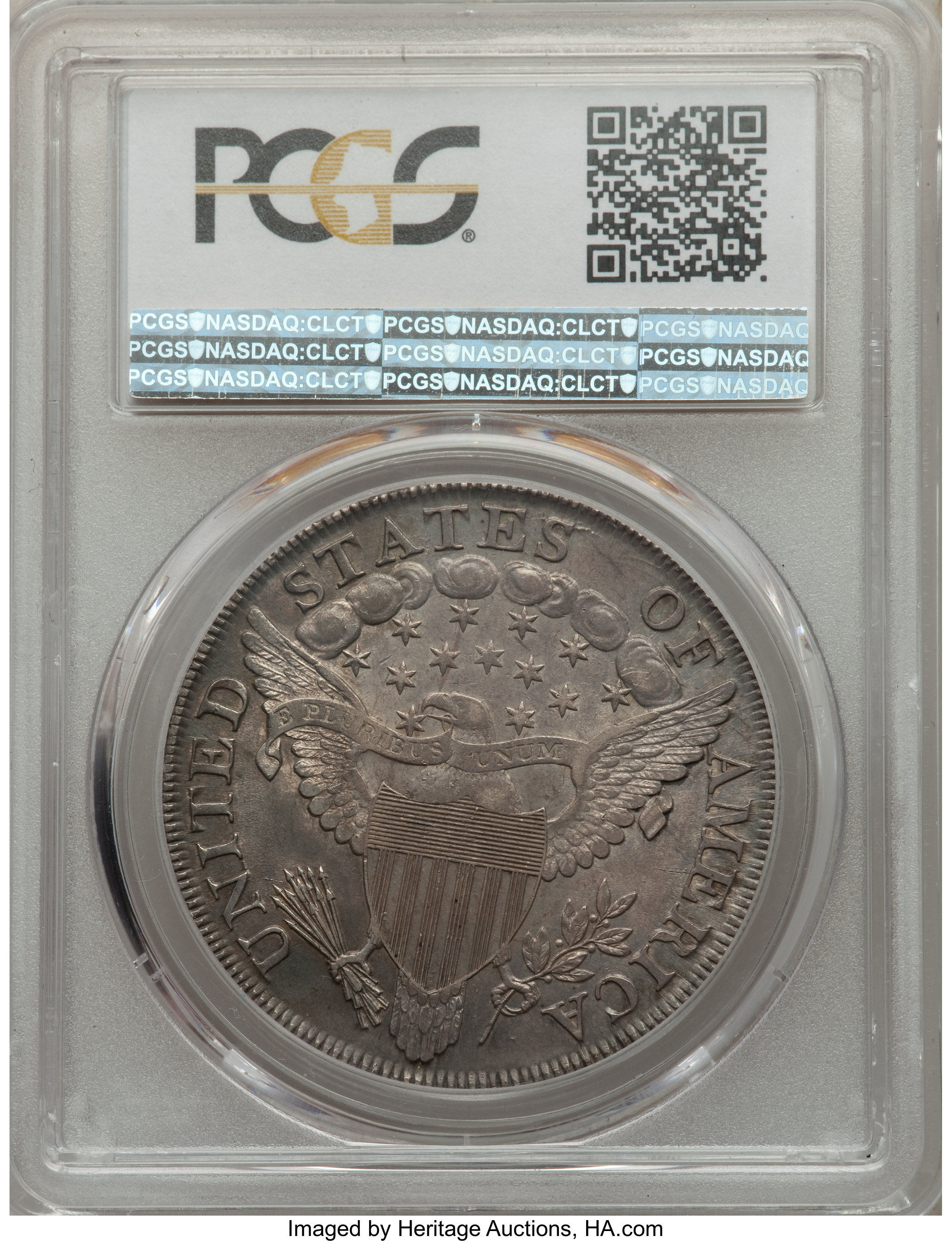 1799 $1  7x6 Stars, B-8, BB-165 AU58 thumbnail 7