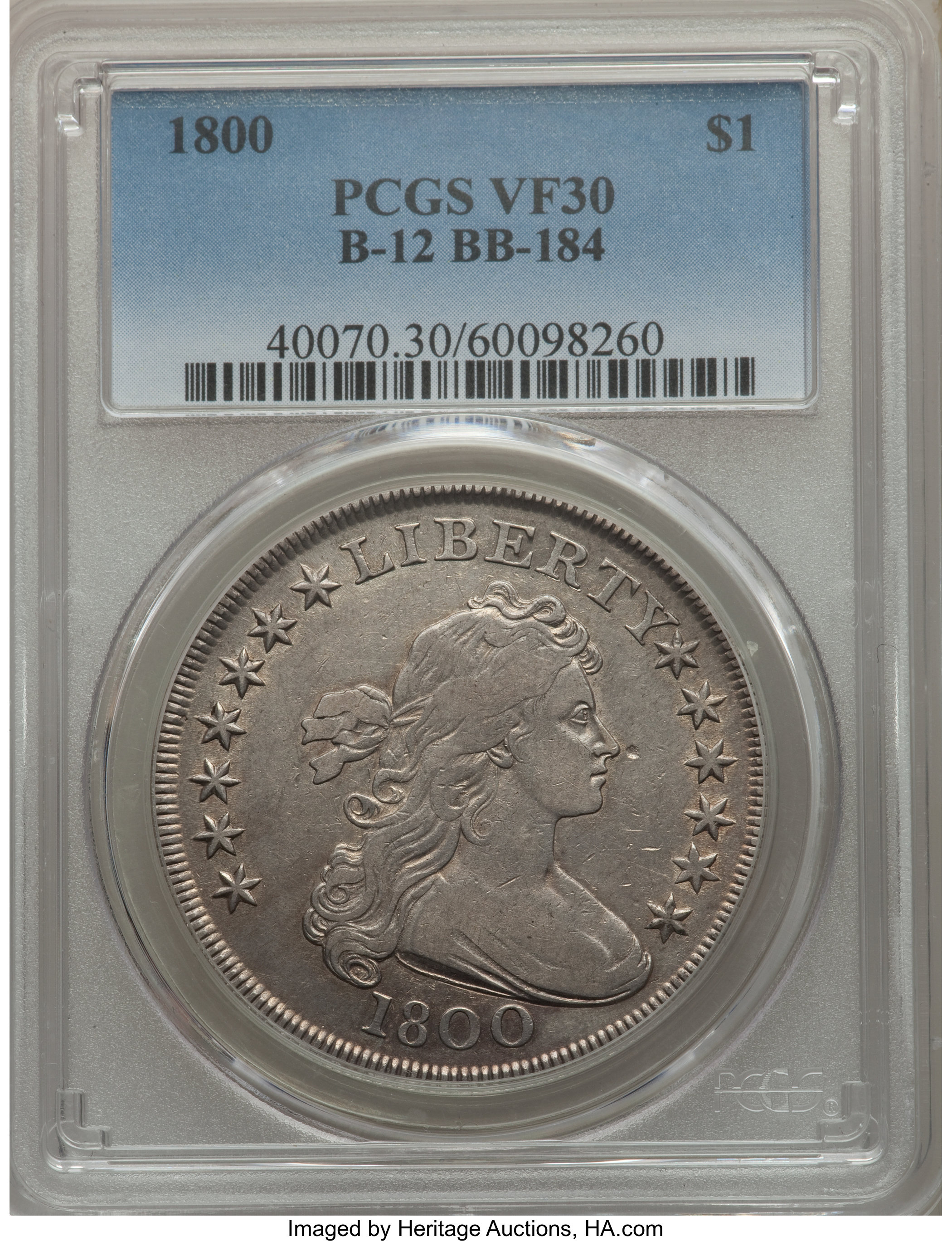1800 $1  B-12, BB-184 VF20 thumbnail 18