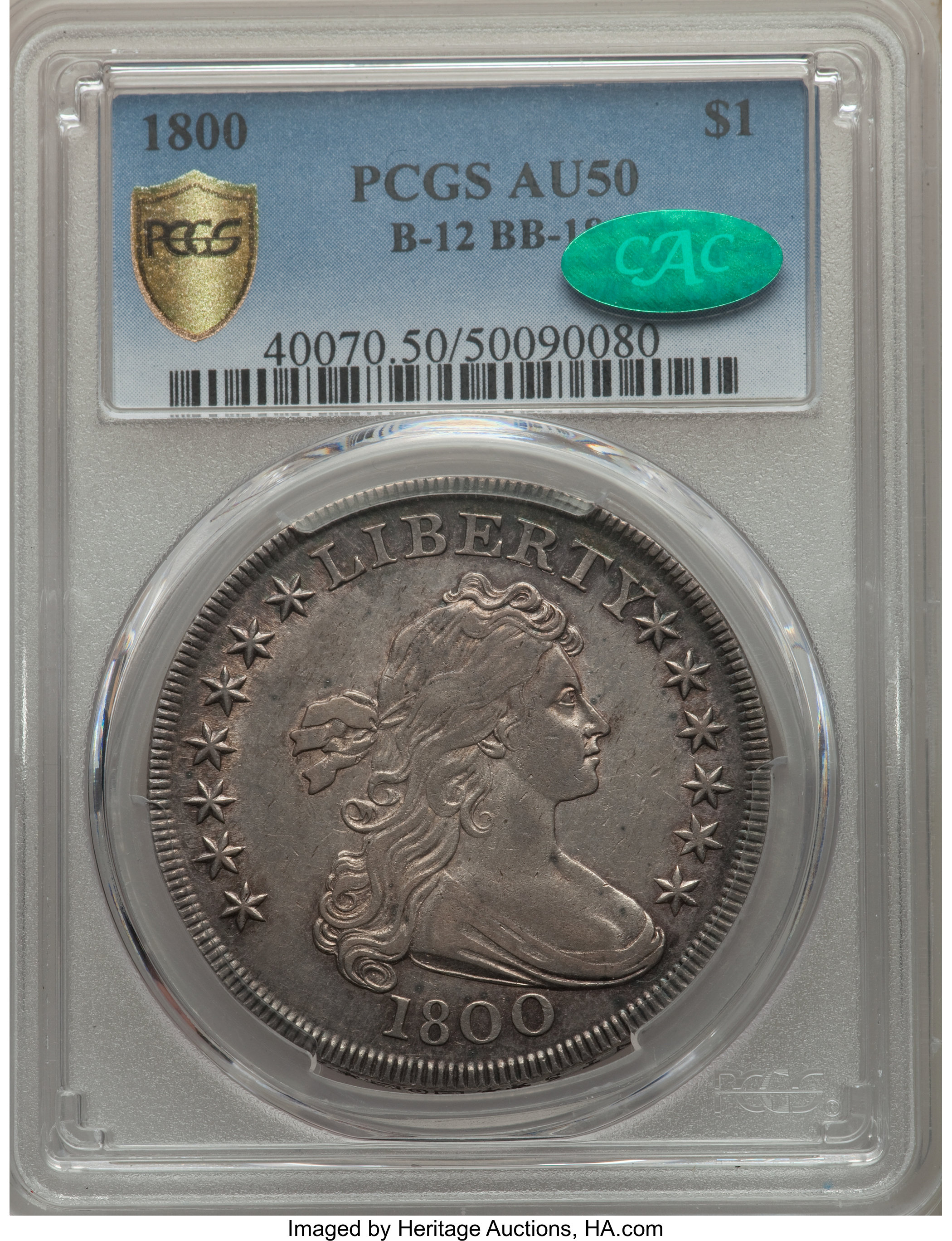 1800 $1  B-12, BB-184 AU55 thumbnail 18