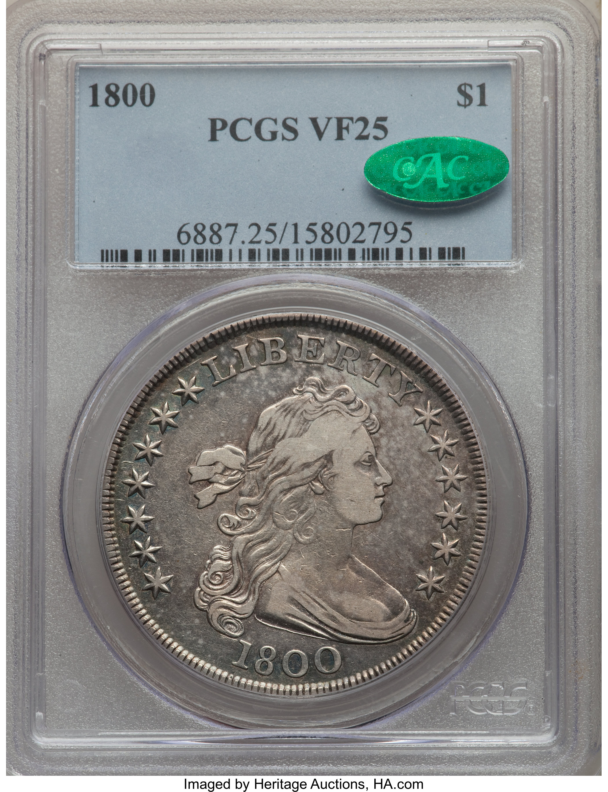 1800 $1  B-8, BB-188 VG10 thumbnail 8
