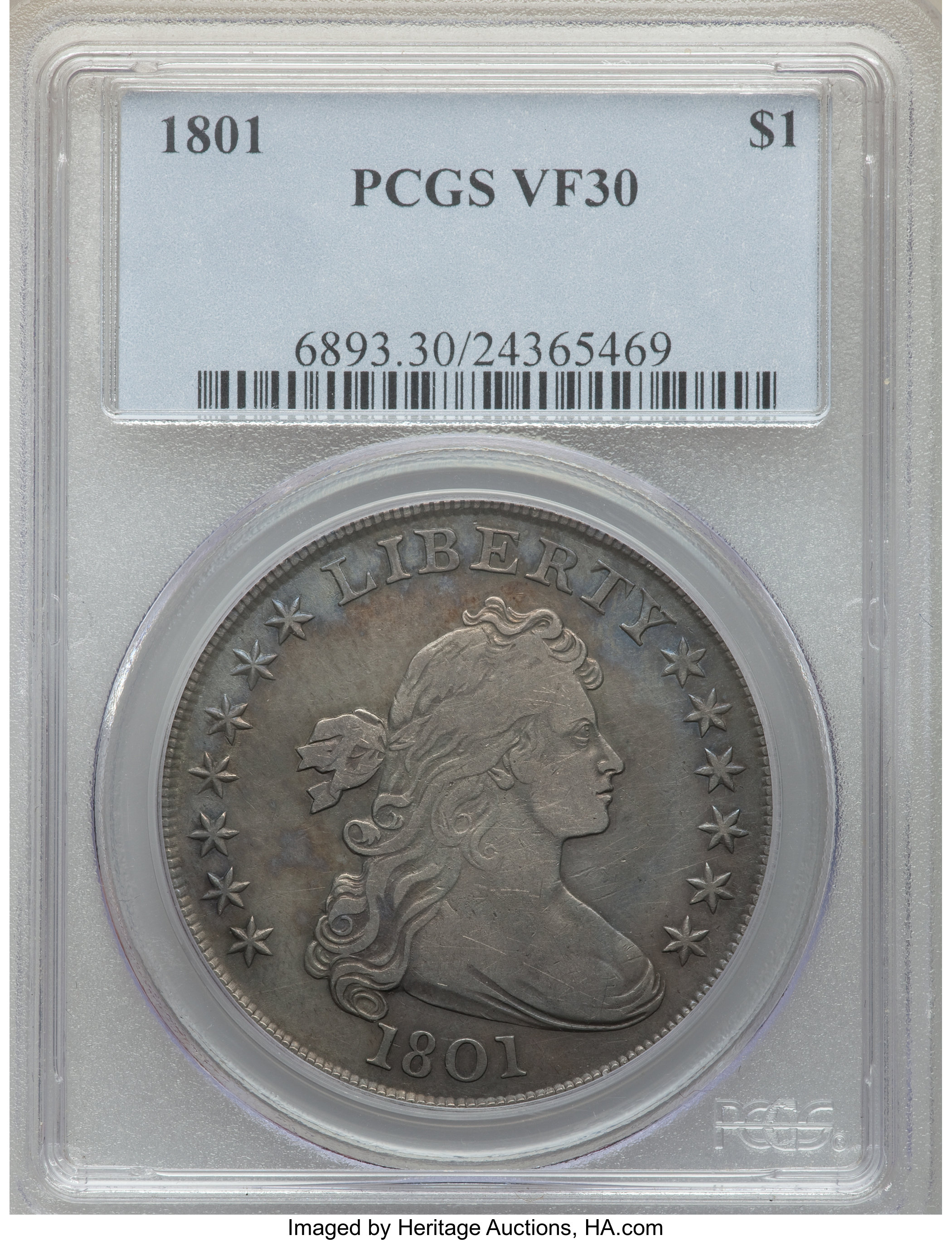 1801 $1  B-4, BB-214 VF30 thumbnail 5