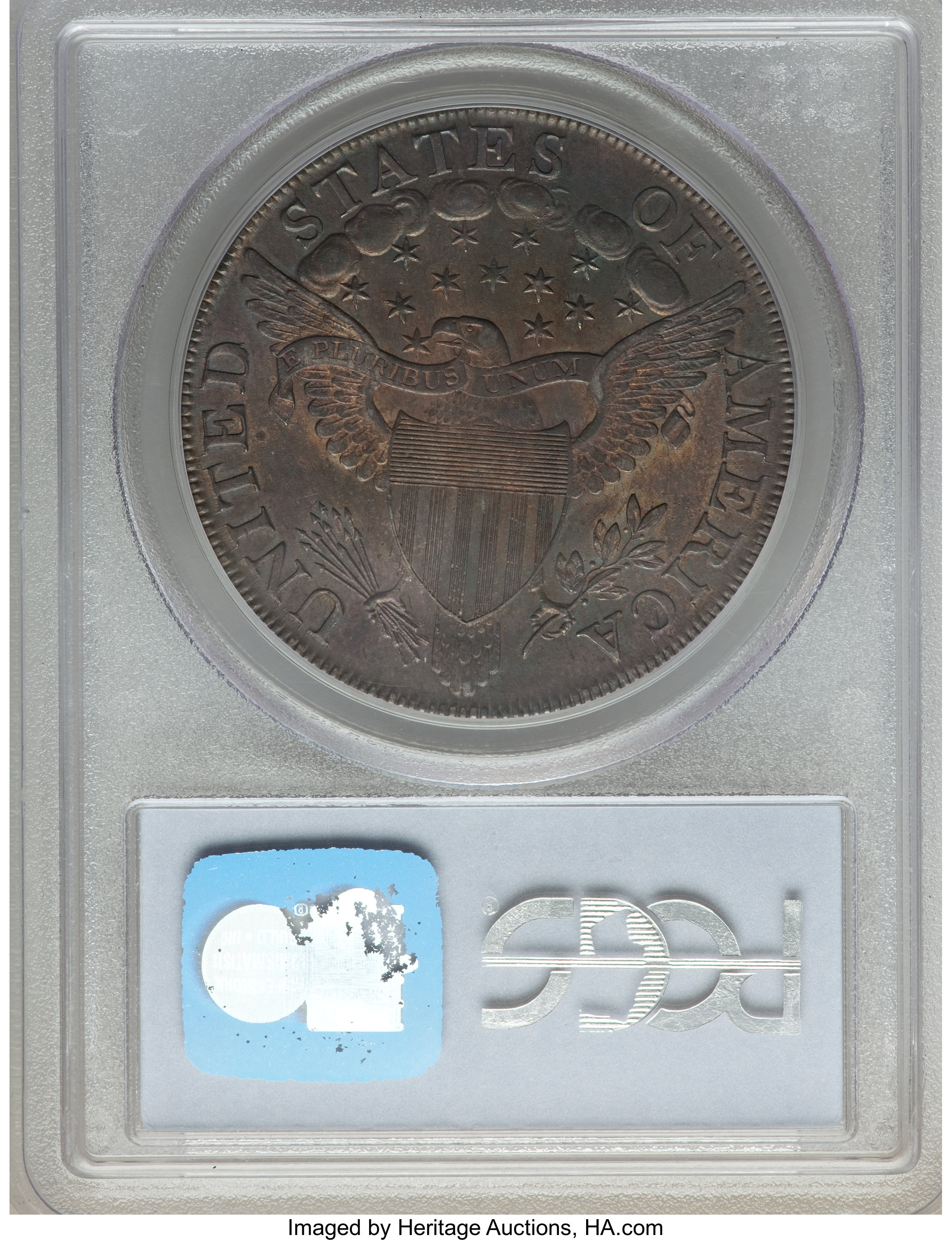 1803 $1  Small 3, B-5, BB-252 AU55 CAC thumbnail 3