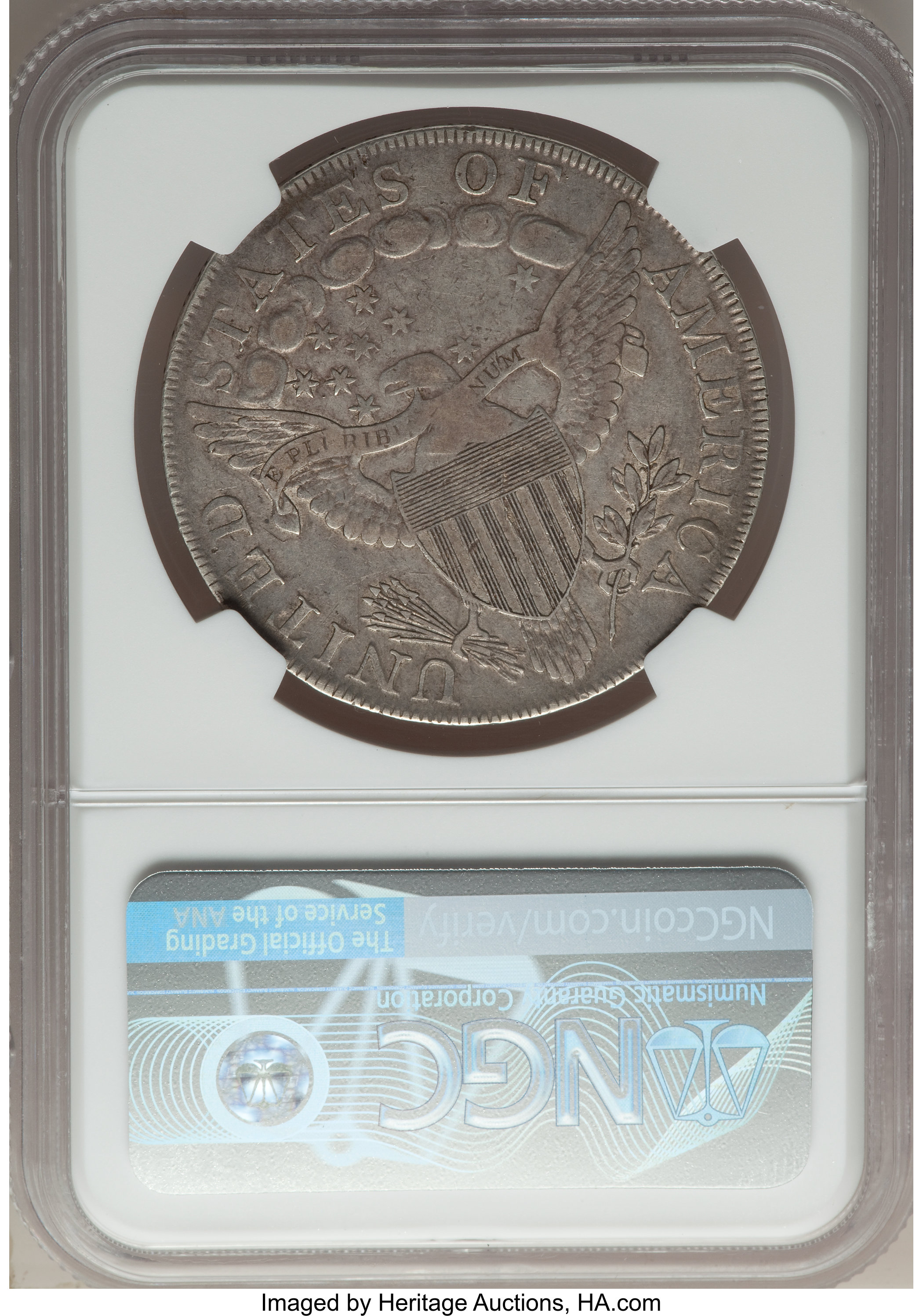1798 $1  Large Eagle, Pointed 9, Wide Date, B-15, BB-112 VG8 CAC thumbnail 25