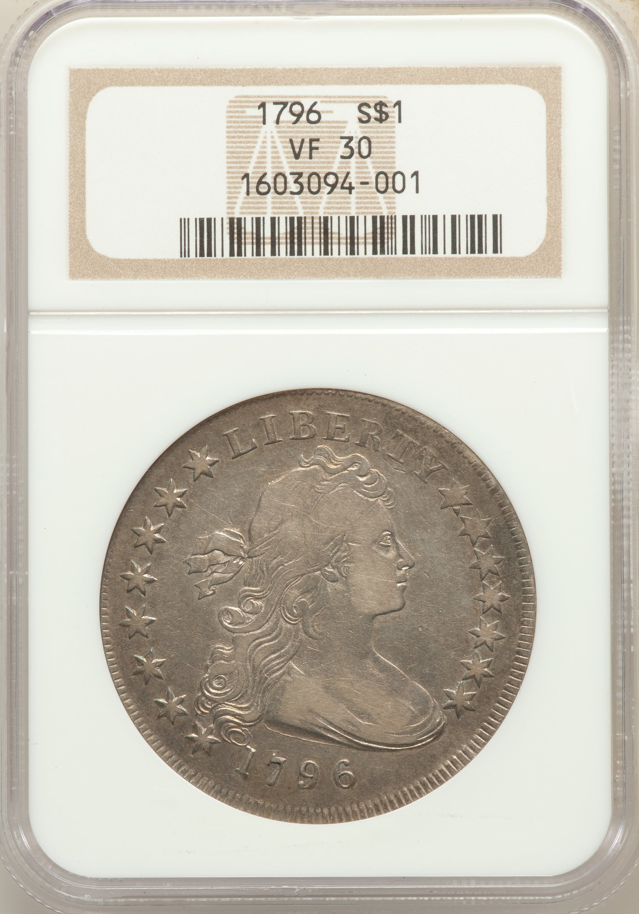 1796 $1  Small Date, Small Letters, B-2, BB-63 F15 thumbnail 21