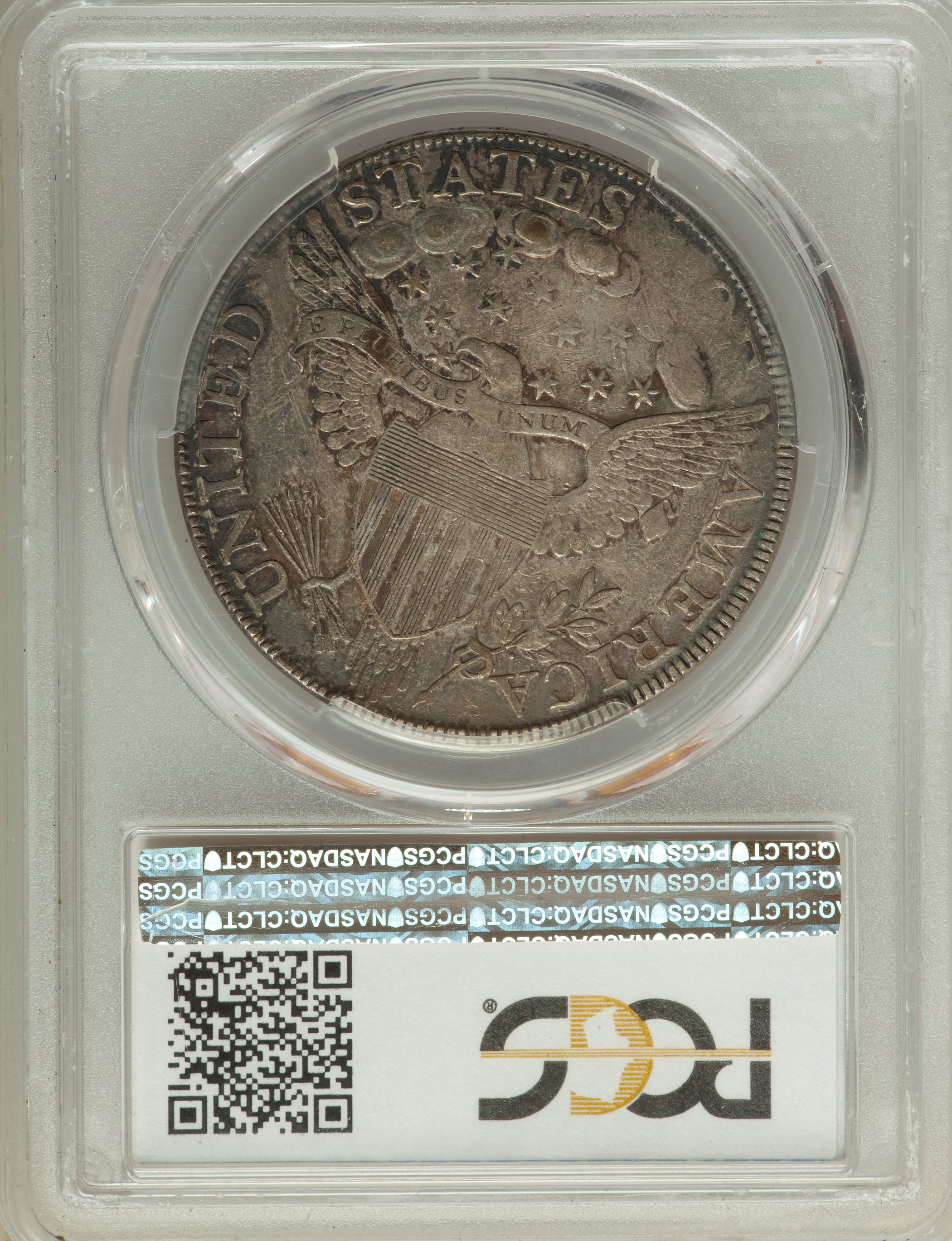 1798 $1  Large Eagle, Pointed 9, Close Date, B-25, BB-123 AU58 thumbnail 6