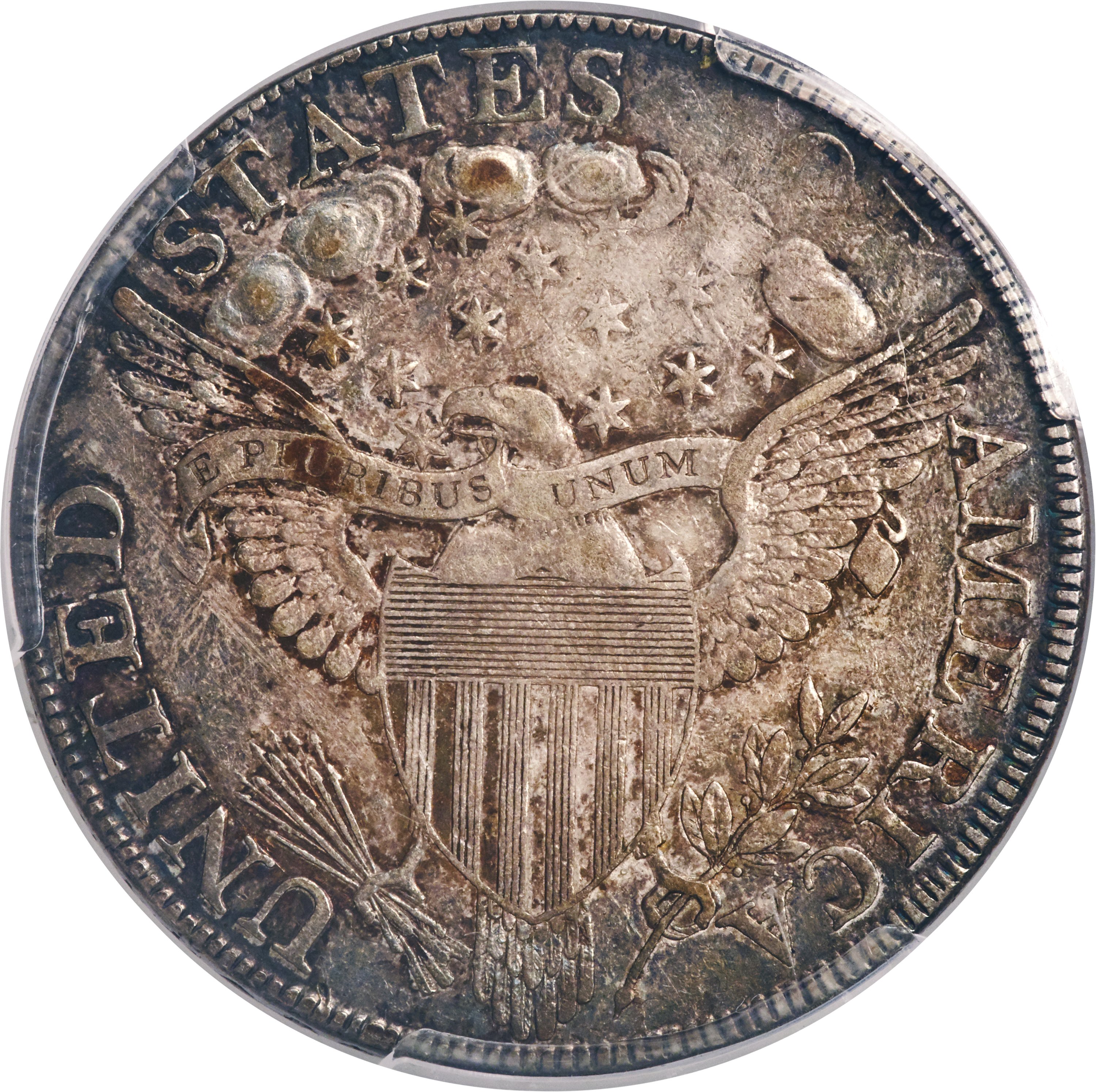 1798 $1  Large Eagle, Pointed 9, Close Date, B-25, BB-123 AU58 thumbnail 7