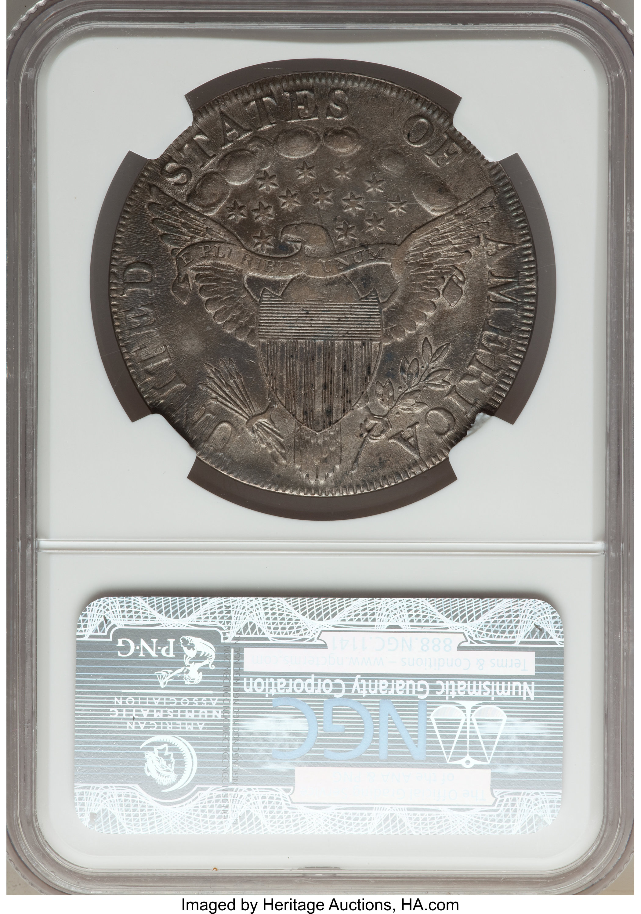 1798 $1  Large Eagle, Pointed 9, 10 Arrows, B-13, BB-108 MS60 thumbnail 13