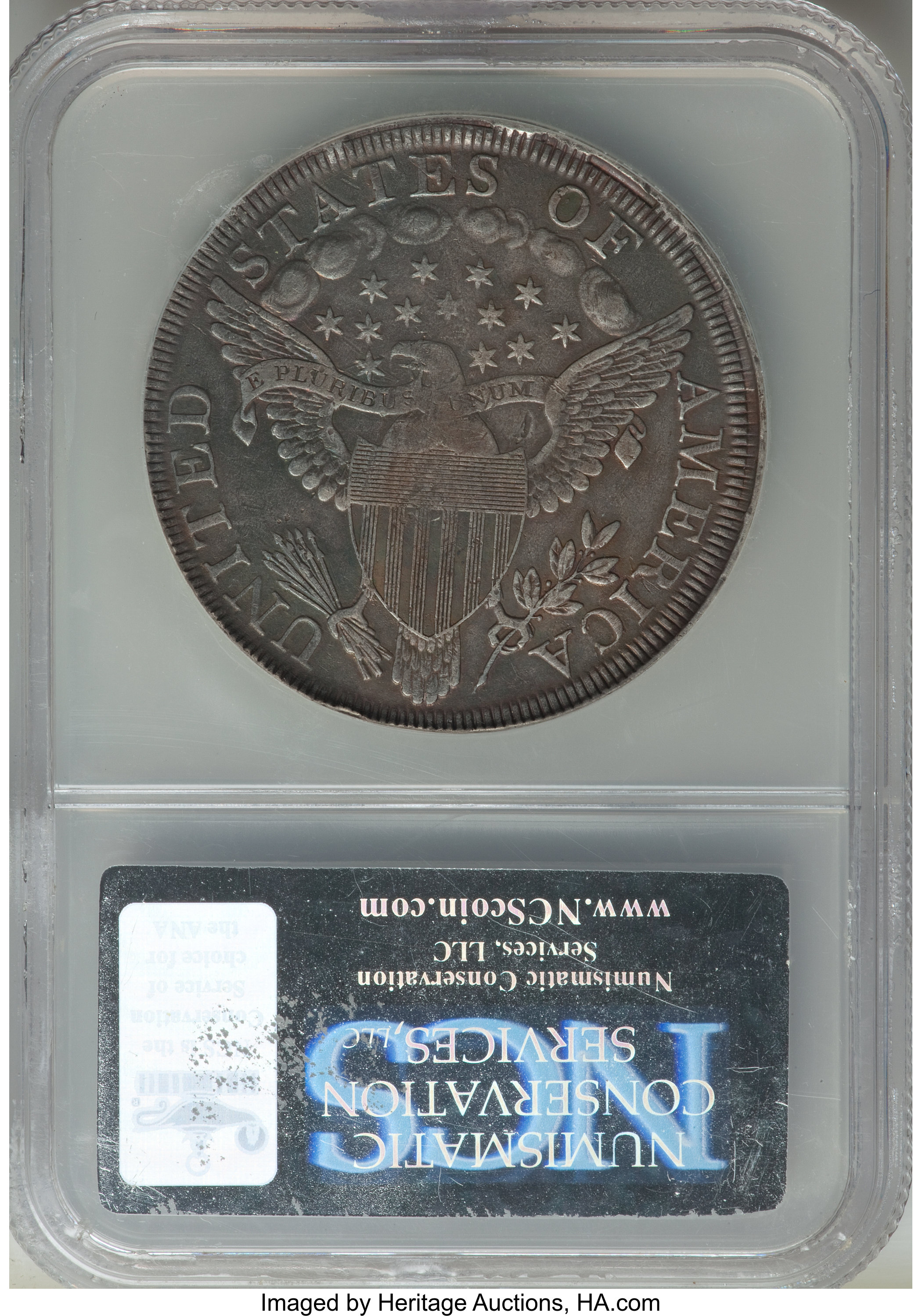 1798 $1  Large Eagle, Pointed 9, Wide Date, B-19, BB-106 VG10 thumbnail 3