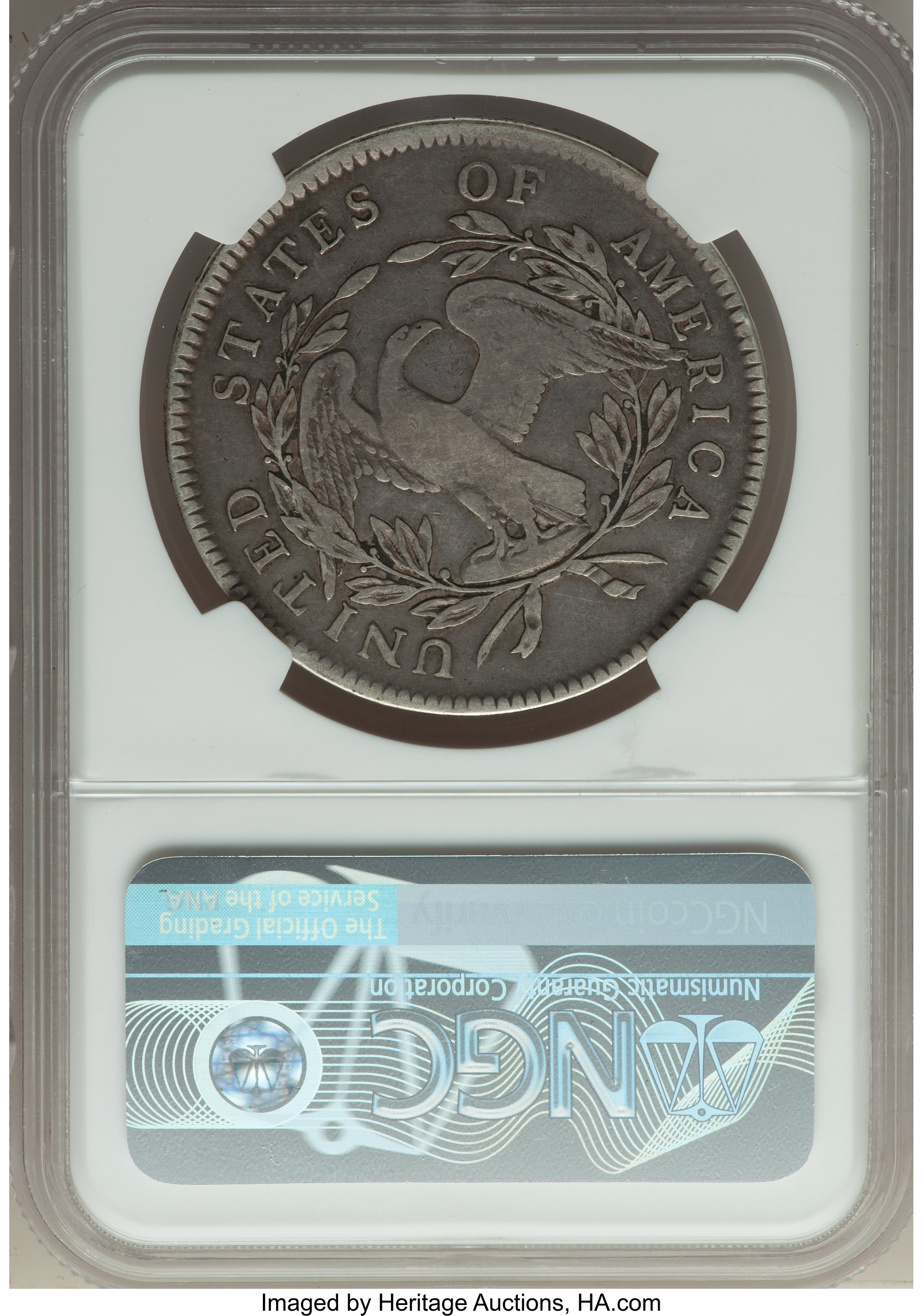 1795 $1  Flowing Hair, 3 Leaves, B-6, BB-25 P1 thumbnail 18