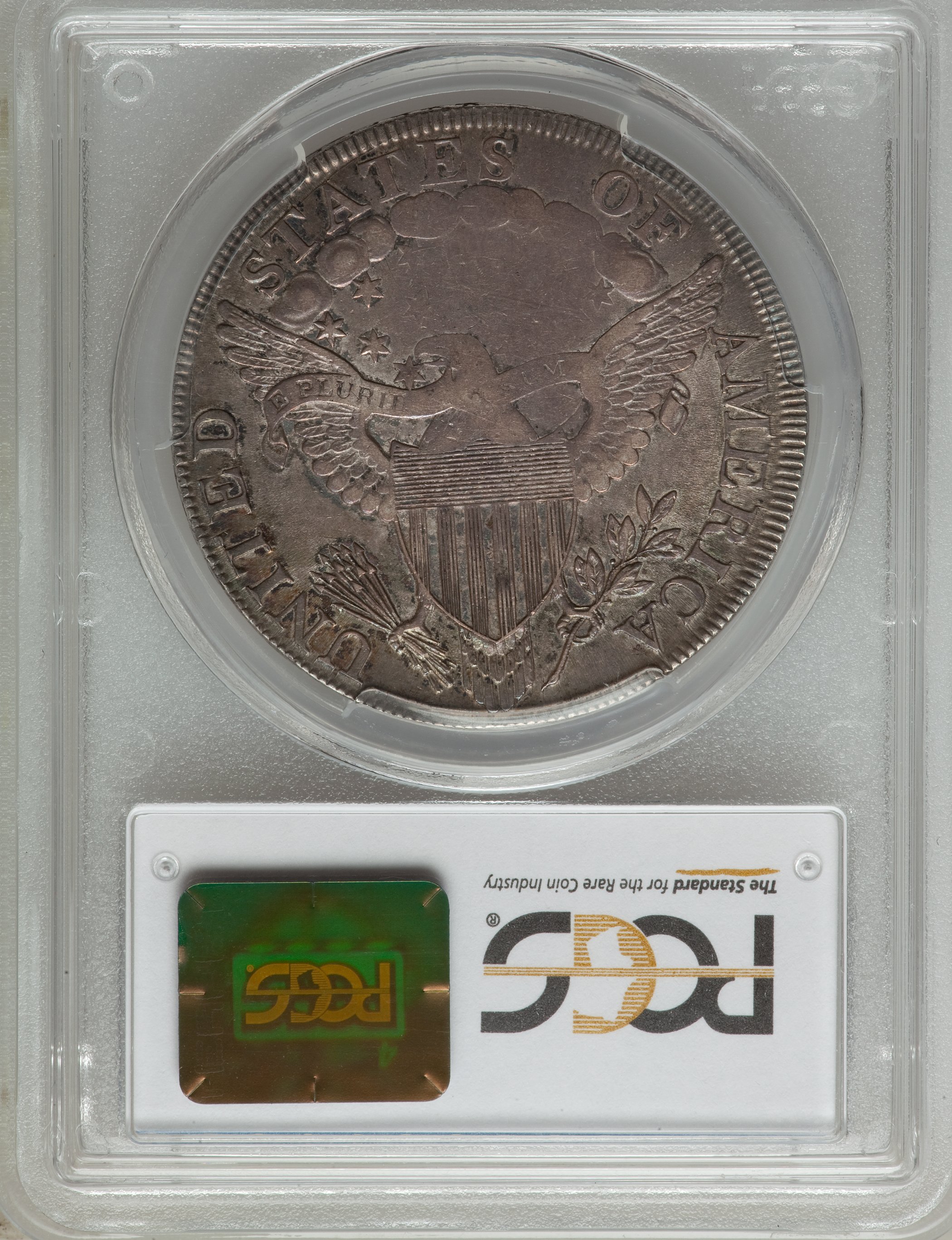 1798 $1  Large Eagle, Pointed 9, Wide Date, B-12, BB-120 MS62 CAC thumbnail 15