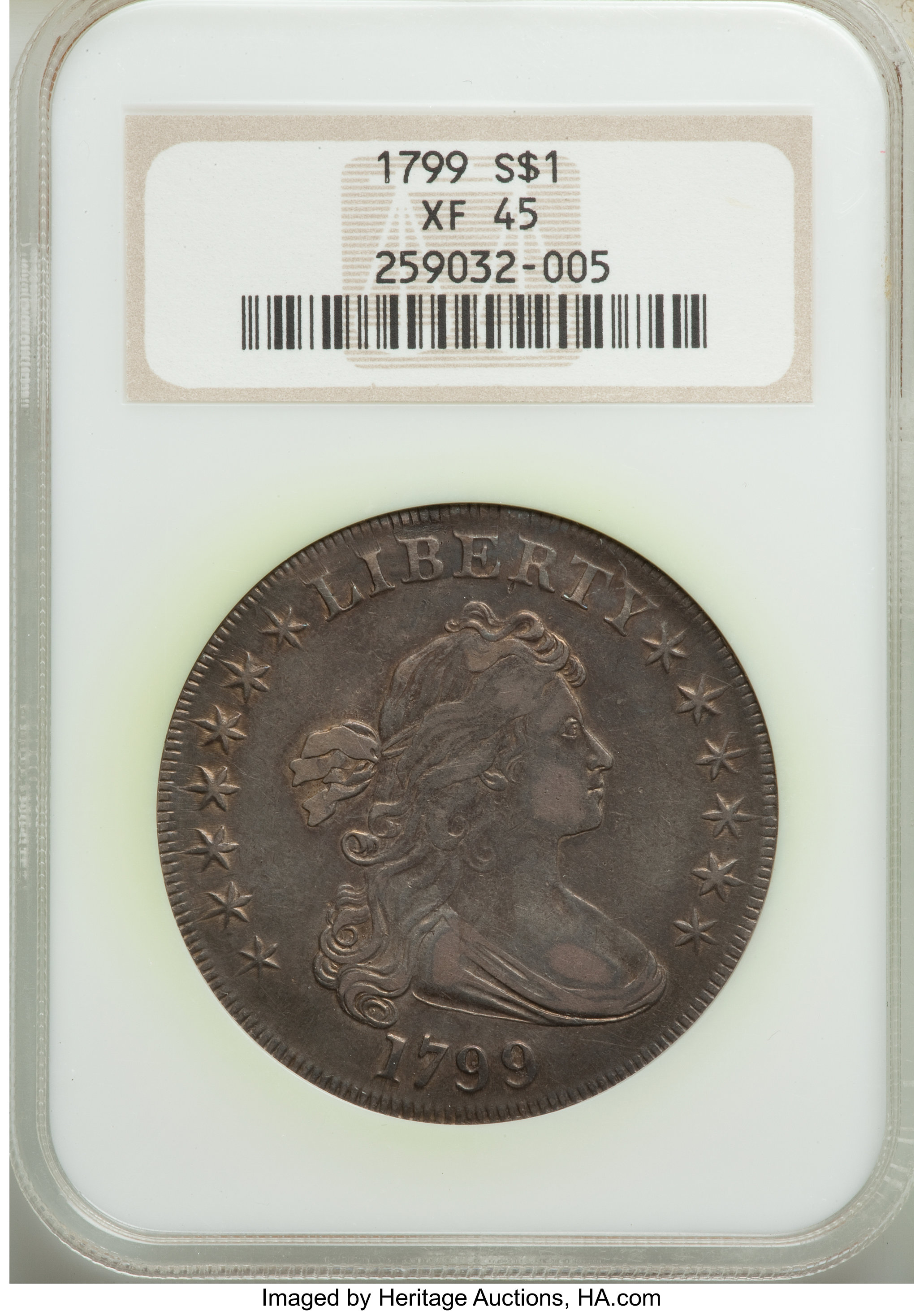 1799 $1  7x6 Stars, B-6, BB-162 MS64 thumbnail 22