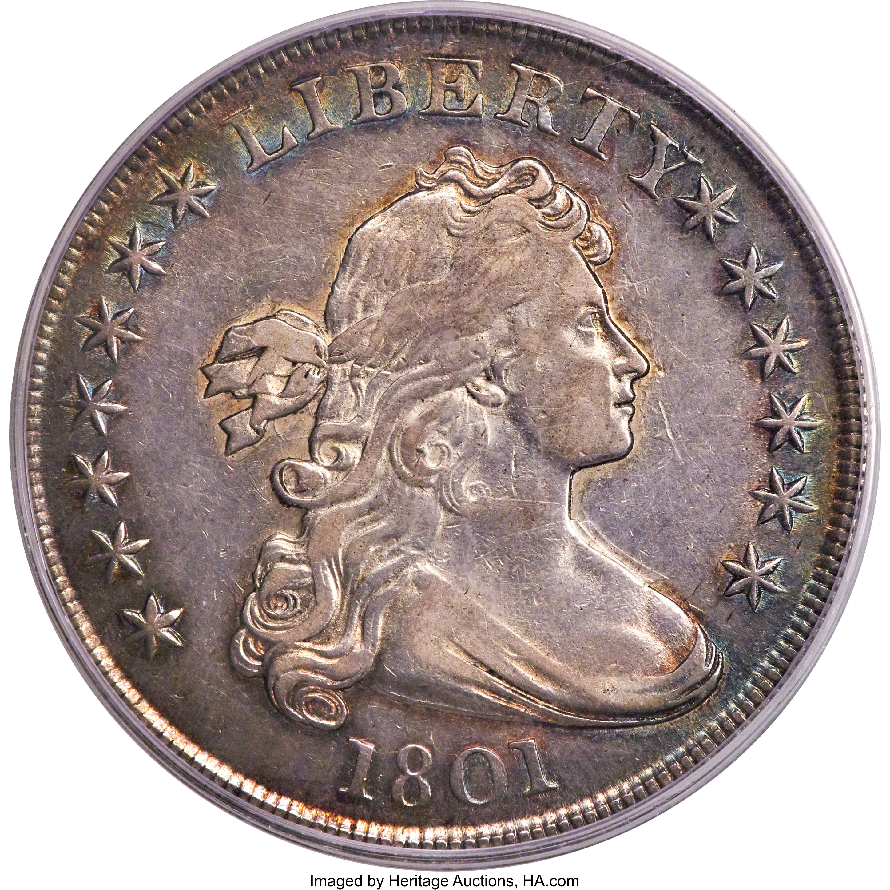 1801 $1 B-2, BB-212, R.3, XF40 PCGS. ...