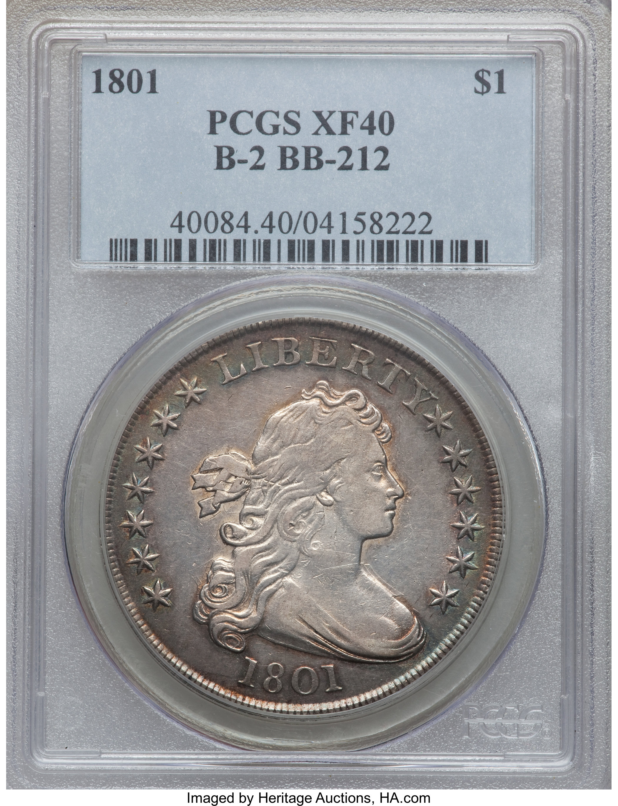 1801 $1  B-2, BB-212 XF40 thumbnail 7